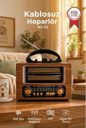 Torima Bluetooth Hoparlör Nostaljik Radyo Speaker NS02 Altın