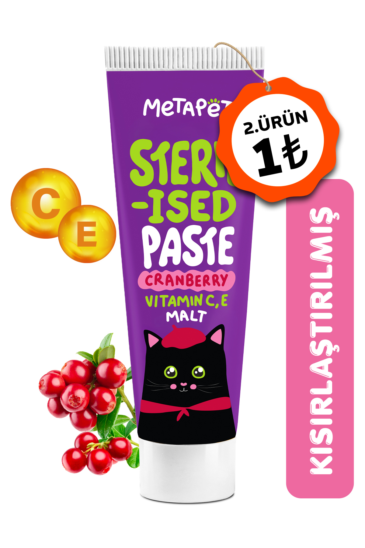 Metapet Kısırlaştırılmış Kediler için Premium Sterilised Paste, Maltı Macunu Vitamini Mamasına / Doğrudan - Fiyatı, Yorumları