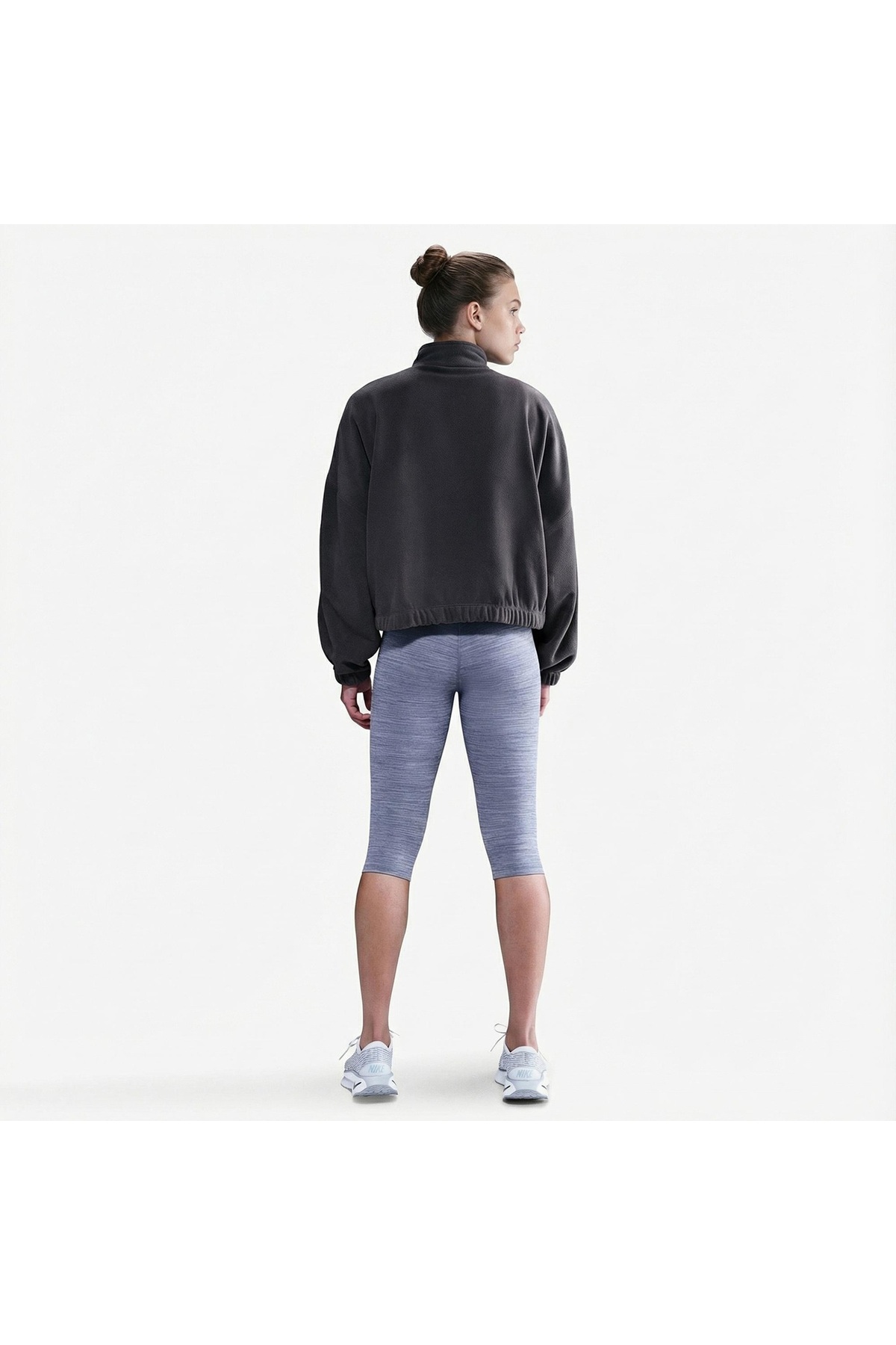 Nike Sportswear Therma-Fit Half-Zip Polar OVERSIZE Kadın Sweatshirt-SPORTXSTORE görsel 6