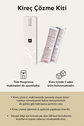 Nespresso Kireç Çözme Kiti (2 adet 100ml)
