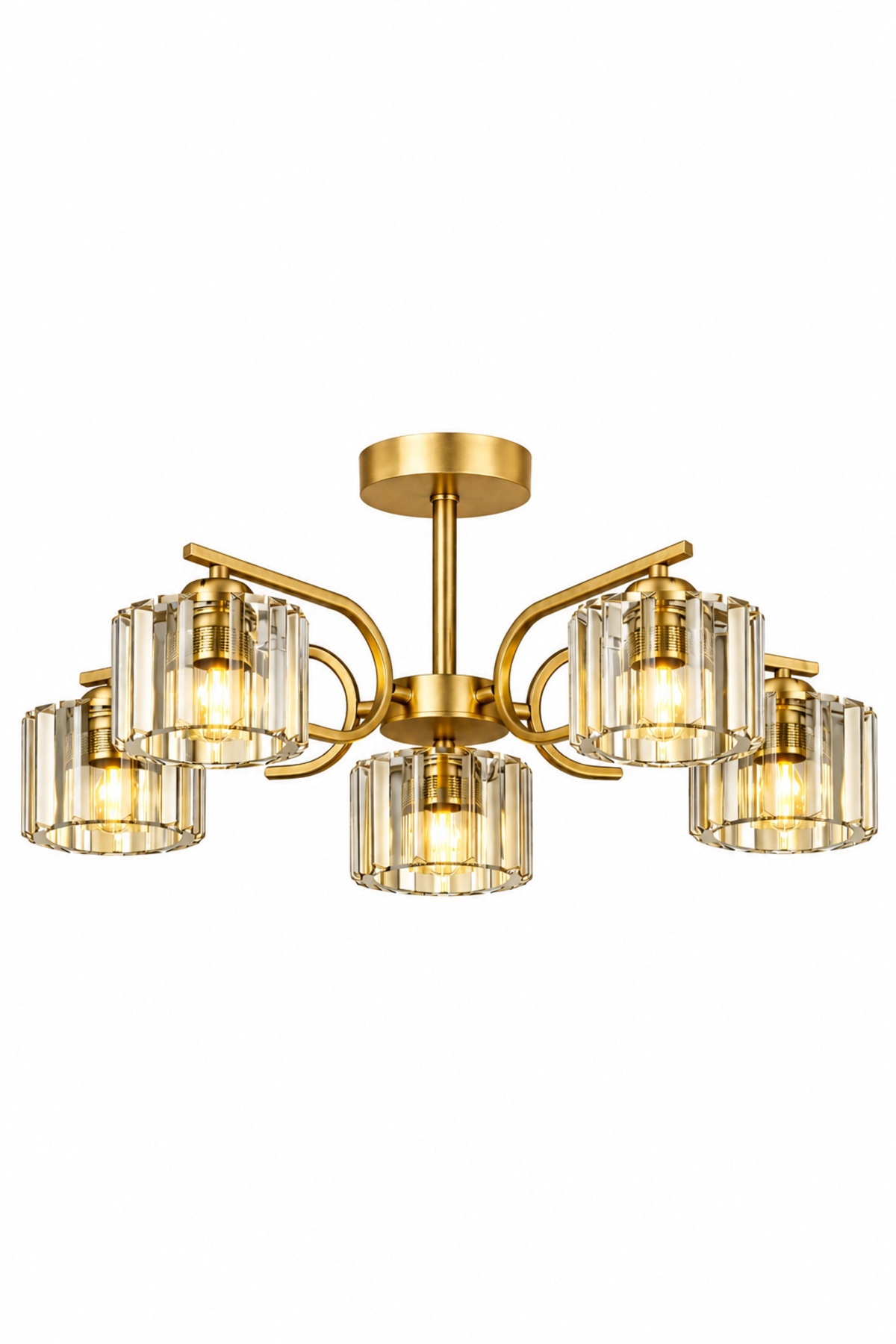 Asel 5-piece antique crystal stone living room kitchen bedroom chandelier