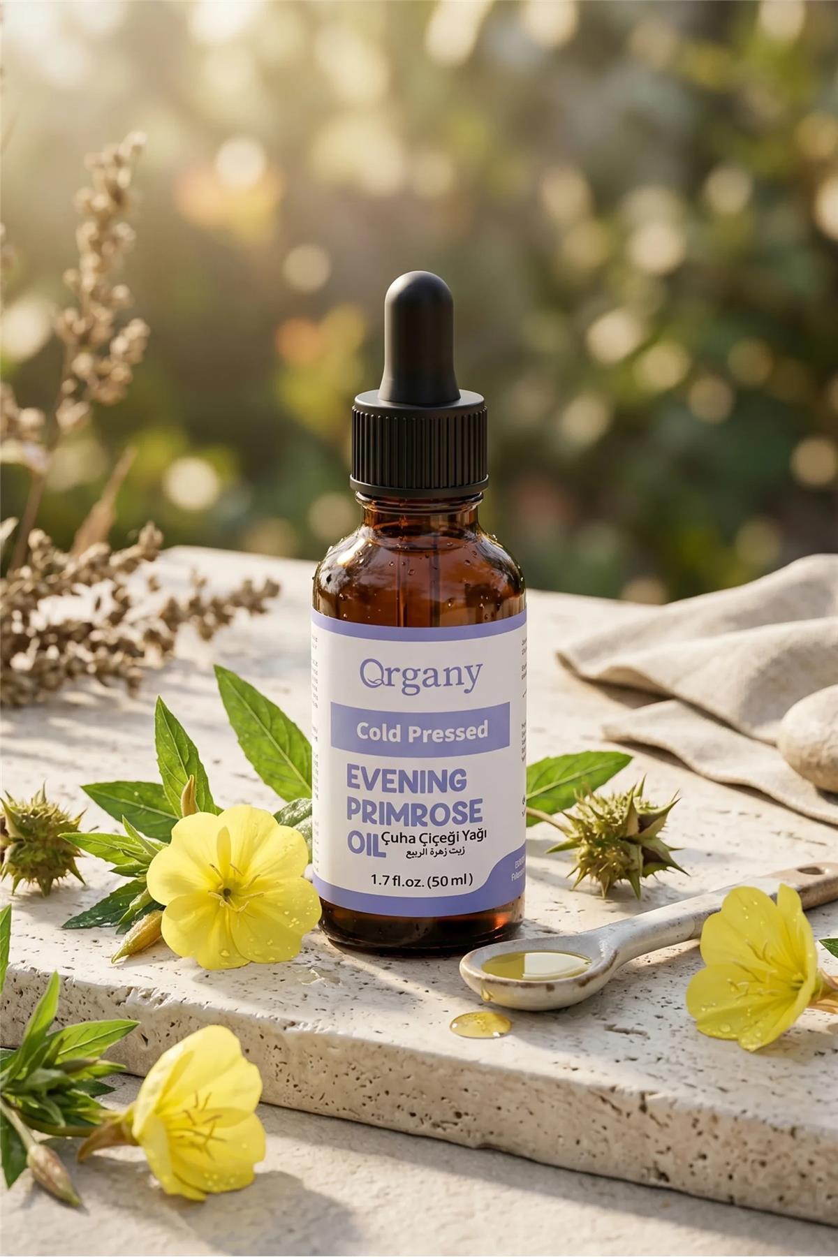 Soğuk Sıkım Çuha Çiçeği Yağı %100 Doğal Hassas ve Kuru Cilt Bakım Yağı Evening Primrose Oil 50 ml — OGSY50CU — تصویر 4 از 4