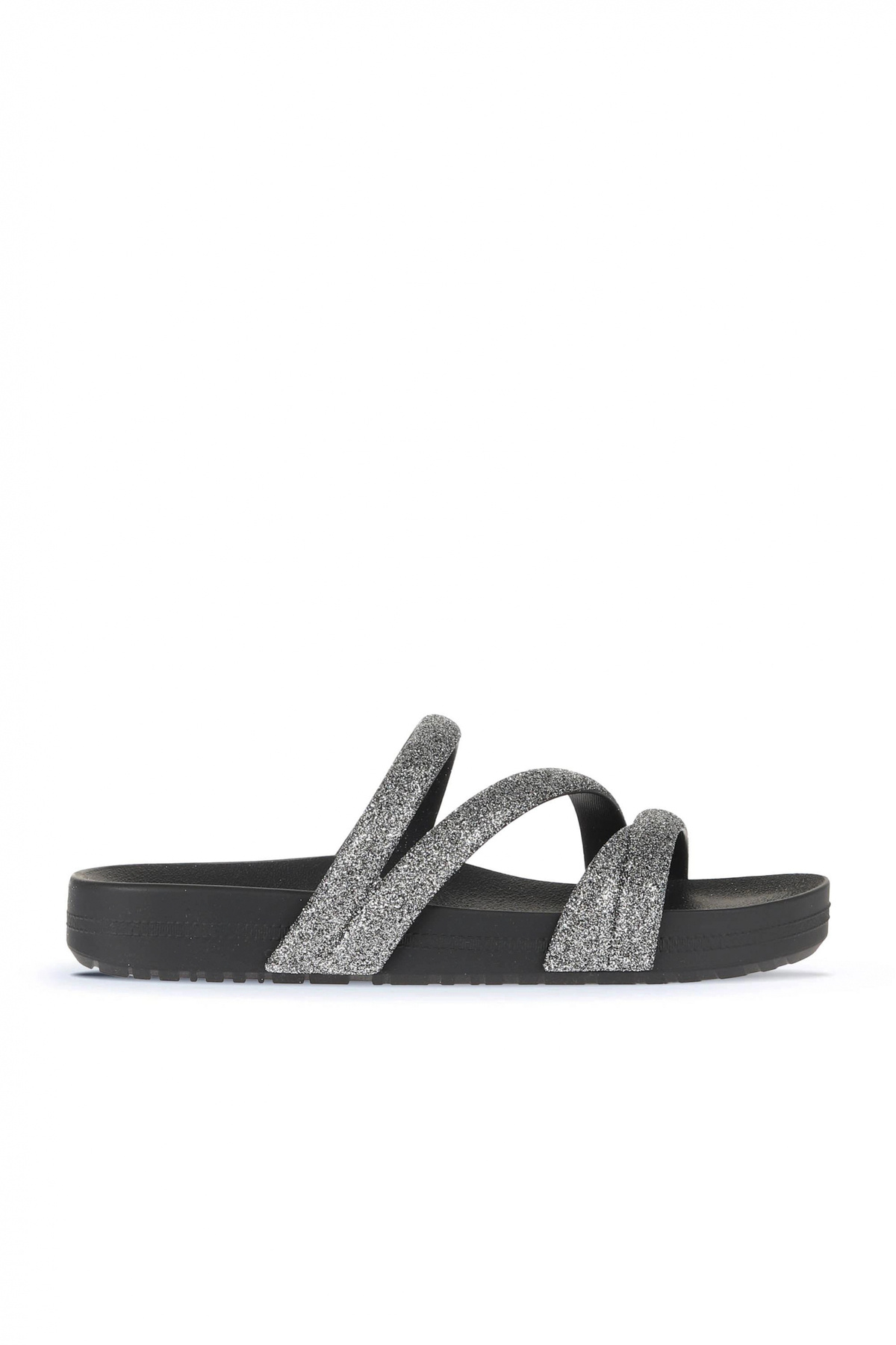 ZAXY Papuci de damă negru argintiu Zx Glitter Full Name 22zx004