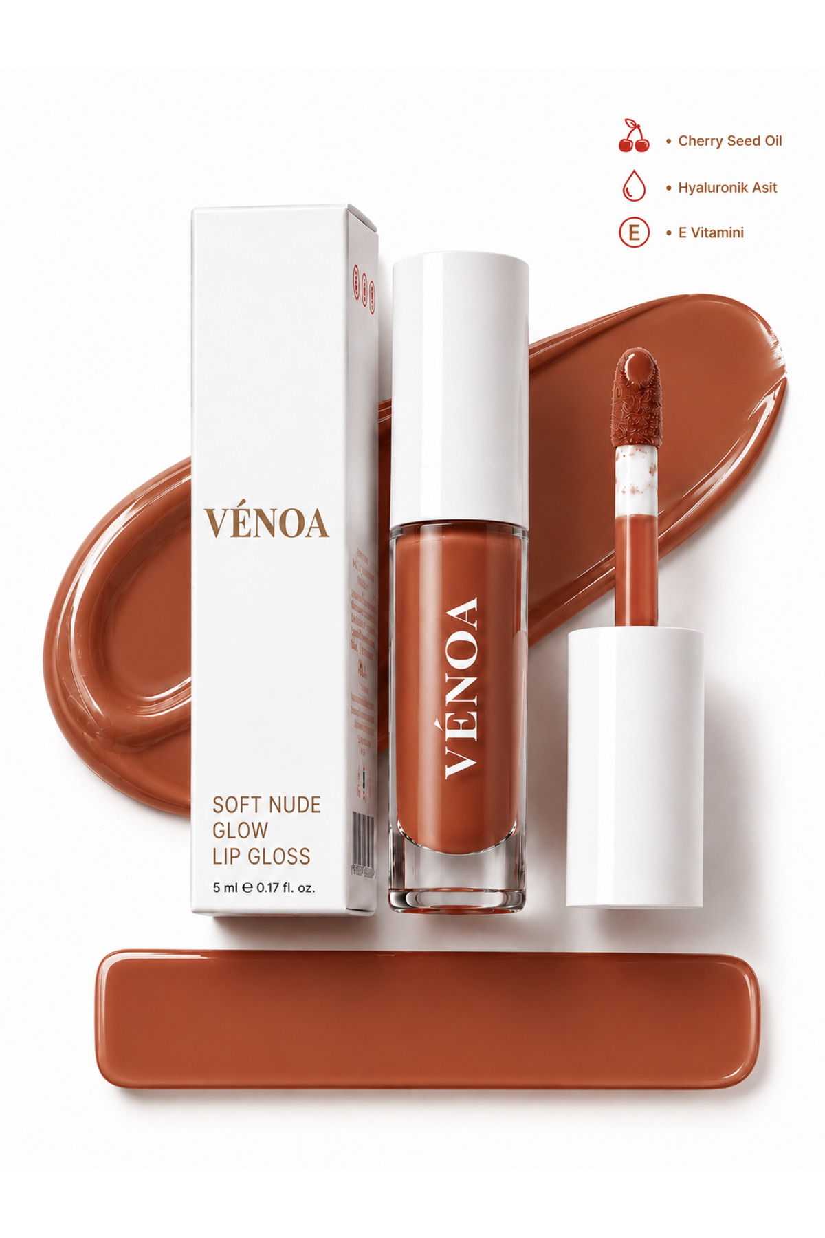 Venoa VÉNOA Soft Nude Glow Lip Gloss - Fiyatı, Yorumları