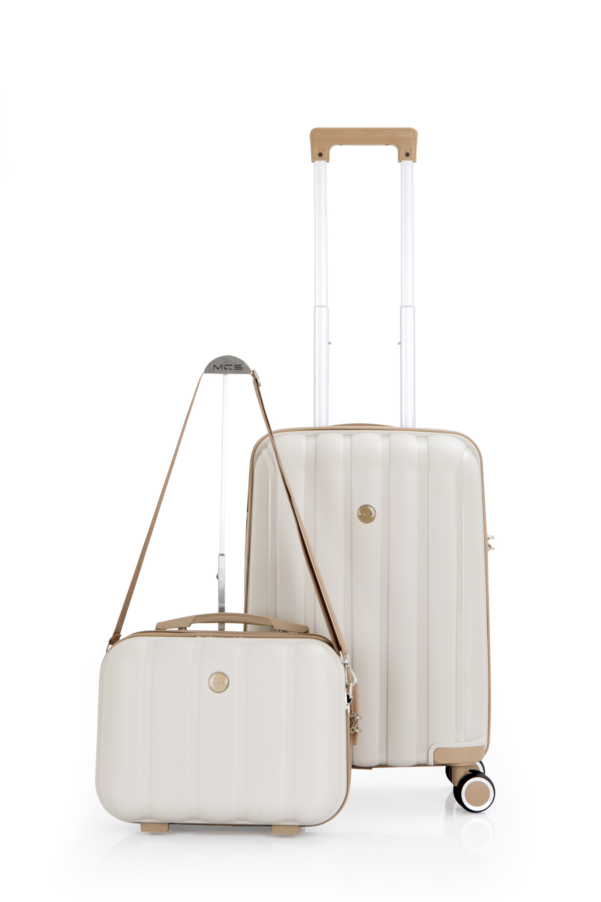 Polypropylene 2-Piece Suitcase Set Cabin & Makeup V305