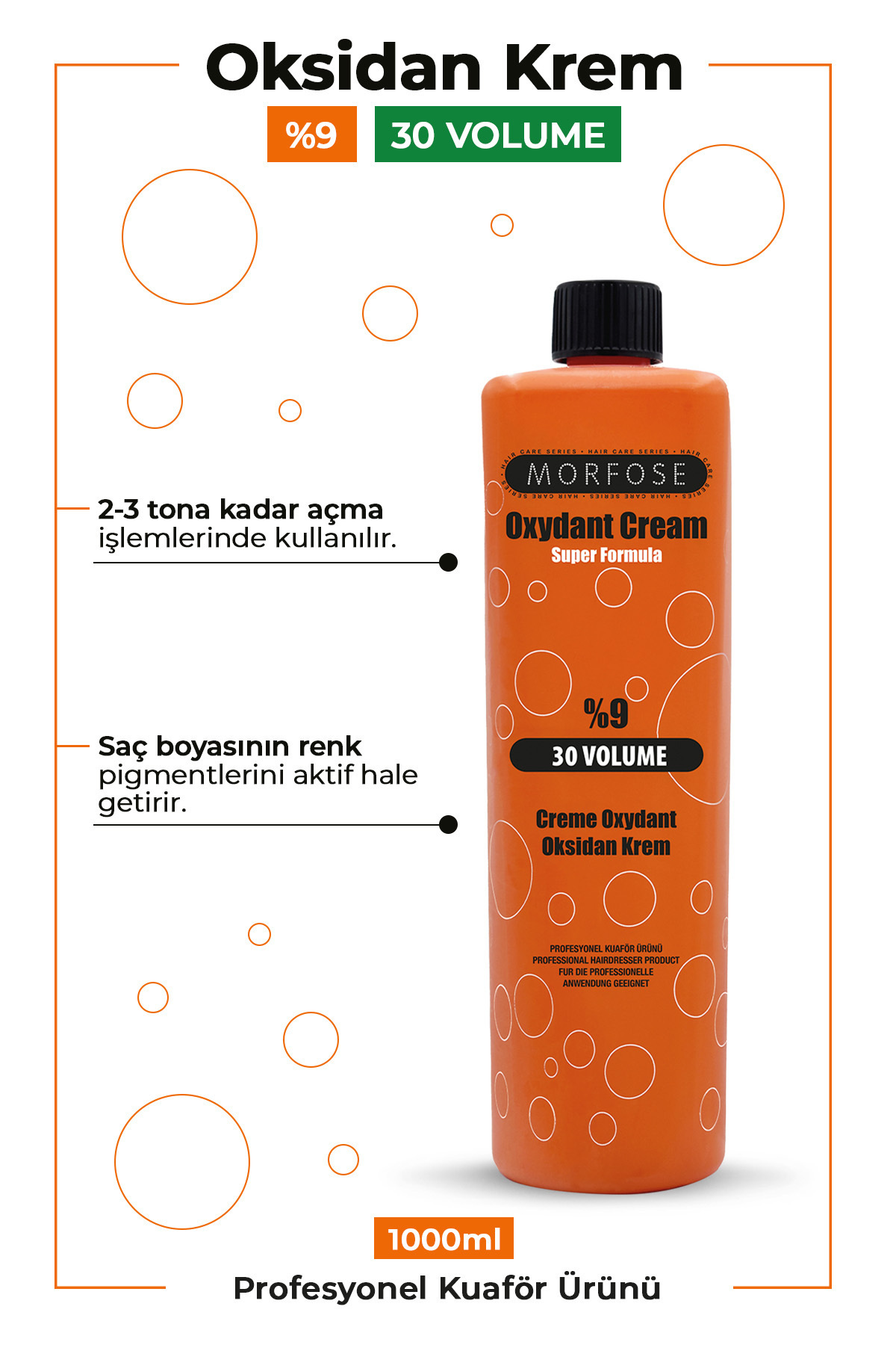 Mavi Toz Saç Açıcı Oryal 1000 gr 30 Volume Oksidan 1000 ml — 1100002013-1 — تصویر 2 از 5