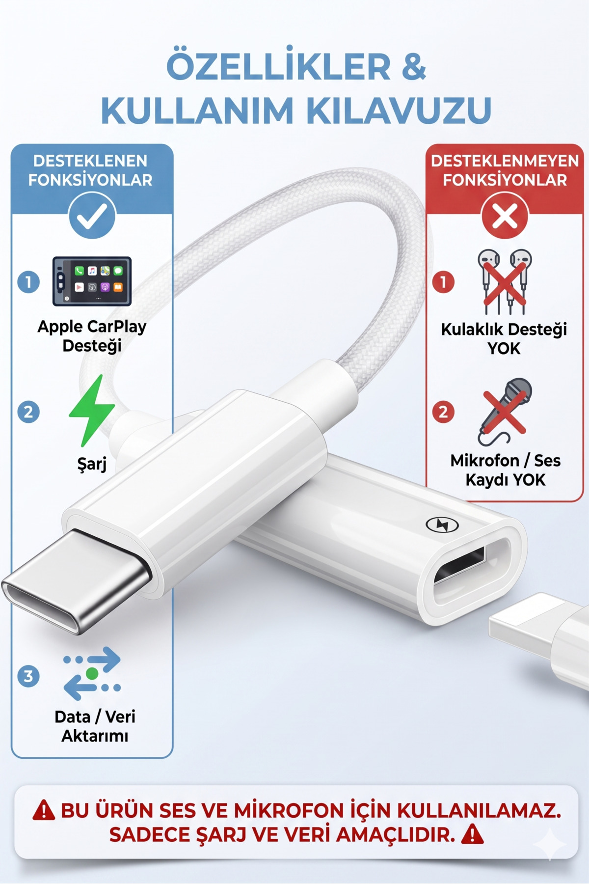 Lightning To Type C Çevirici Iphone 15/plus/16 Pro/17 Pro Max/18 Duo Uyumlu Şarj Adaptörü Şarj Dönüştürücü