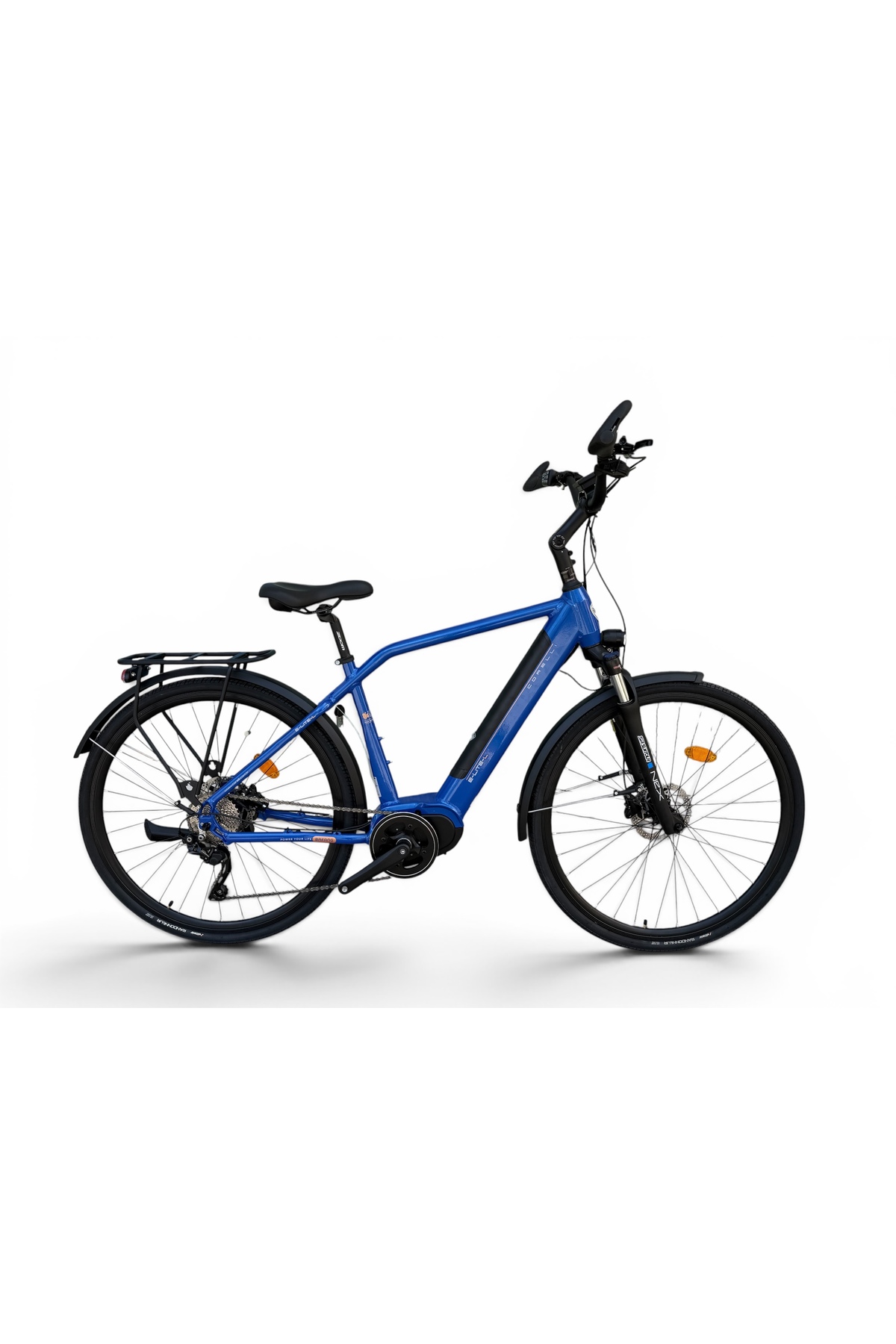 Corelli E-Lite-L 48 Cm 10 Vites Hidrolik Disk Fren Mavi Elektrikli Şehir Bisikleti