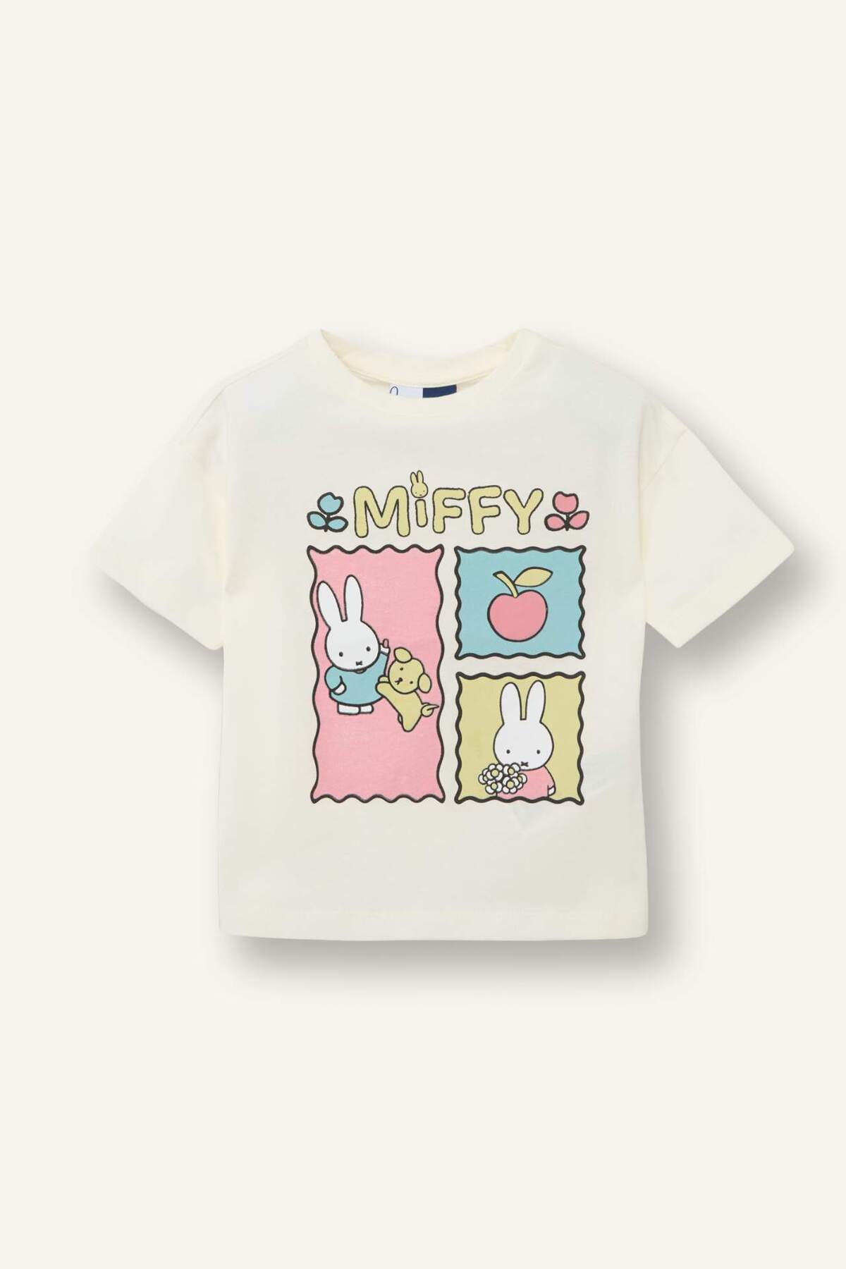 DeFacto 100% Cotton Miffy Combed Cotton Short Sleeve T-Shirt H4863A526Sm