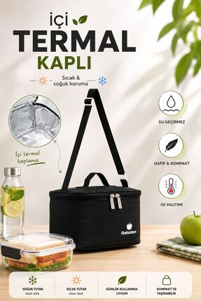visees Yemek Taşıma Çantası Sıcak Ve Soğuk Termal Beslenme Çantası