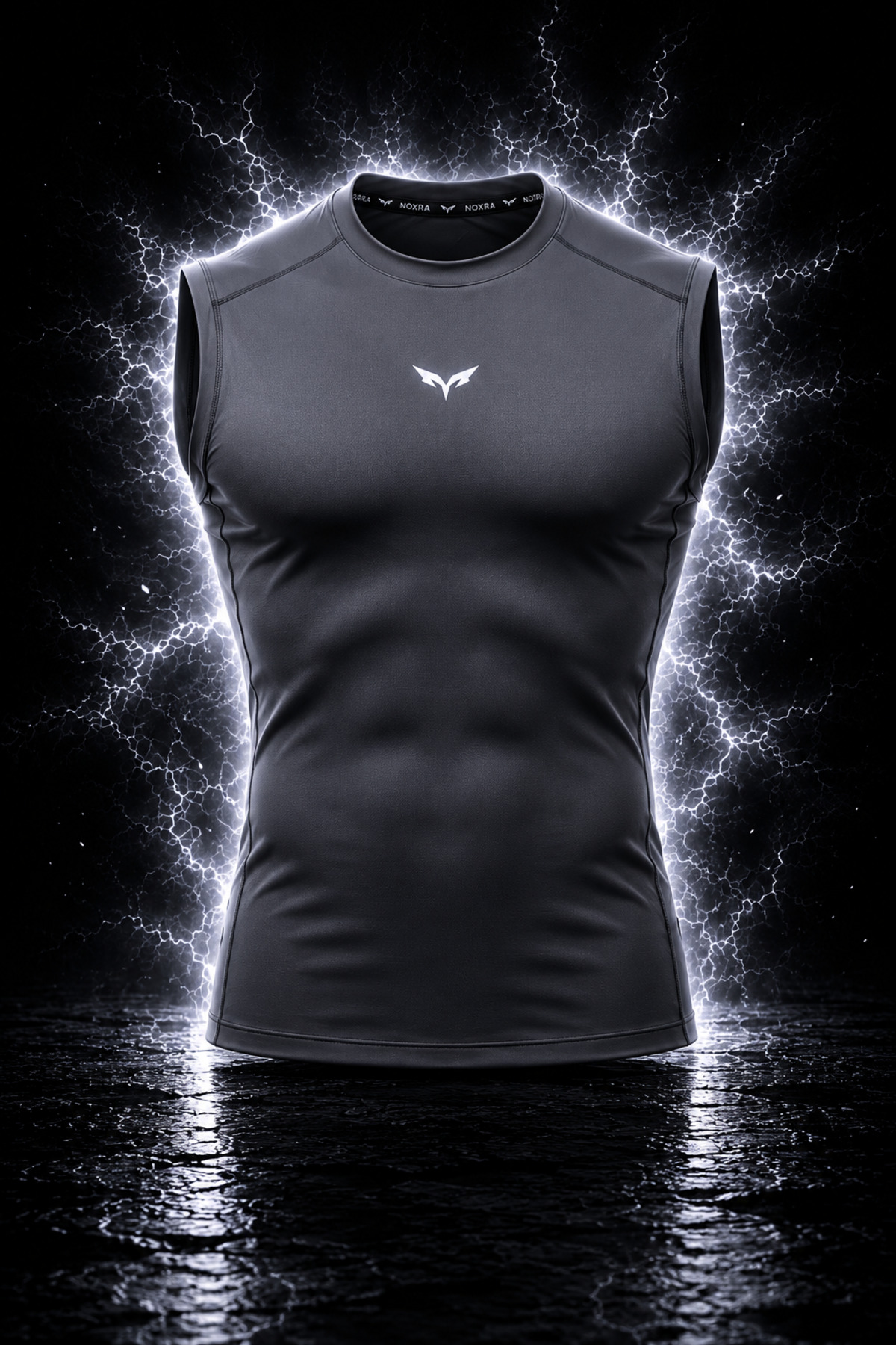 NOXRA Compresion Slim Fit Gym Tişört Spor Fitness Antreman Atleti