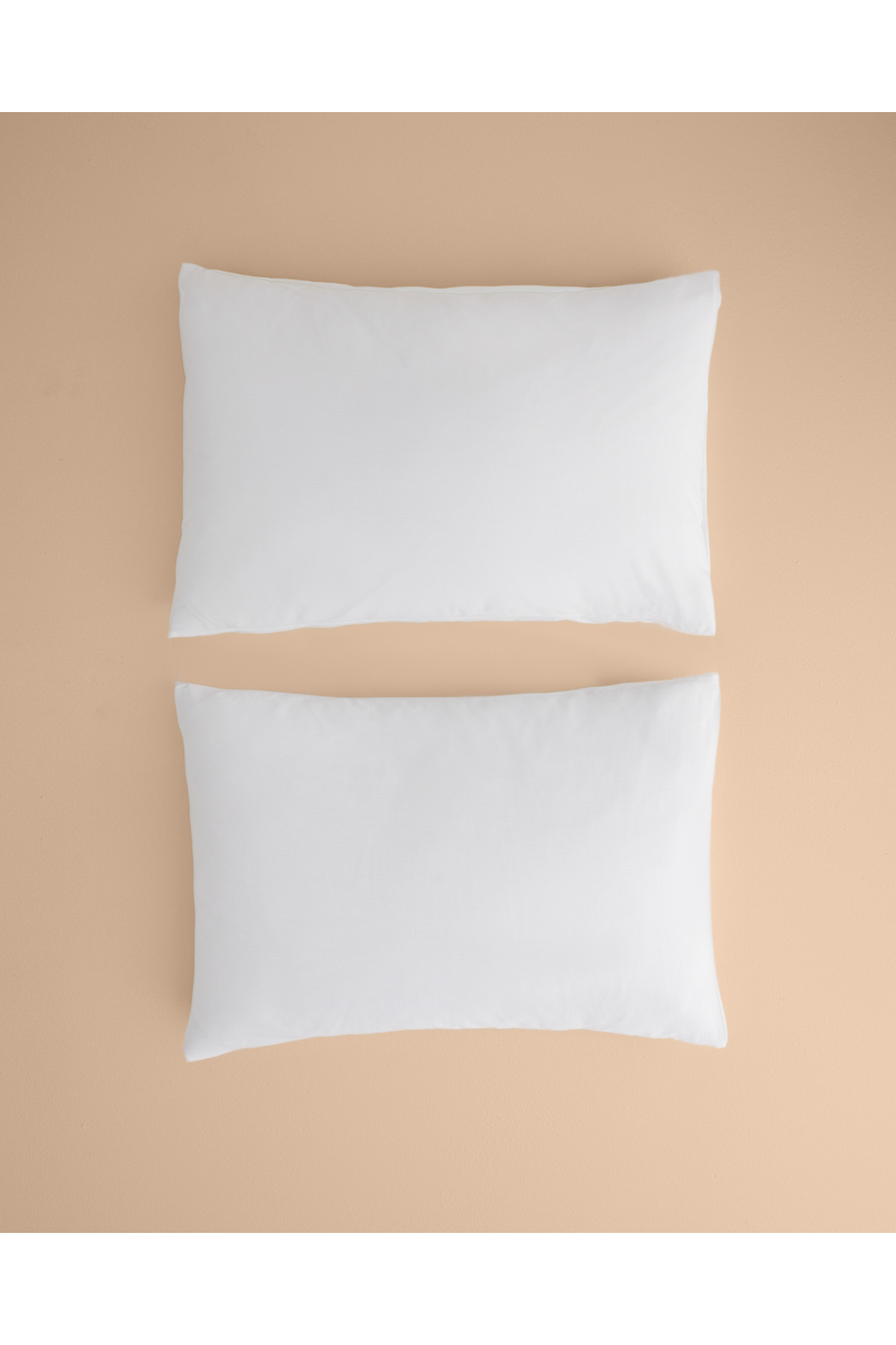Novella Premium Pamuk Dokulu 2'li Yastık Kılıfı 50x70 cm Beyaz