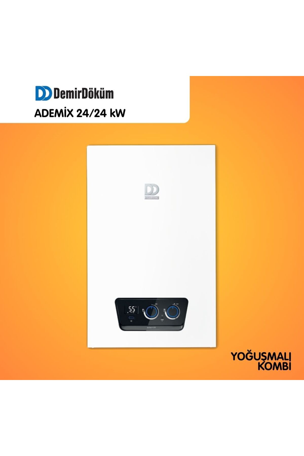 Demirdöküm Ademix 24/24 Kw (20.000 Kcal) Premix Yoğuşmalı Kombi