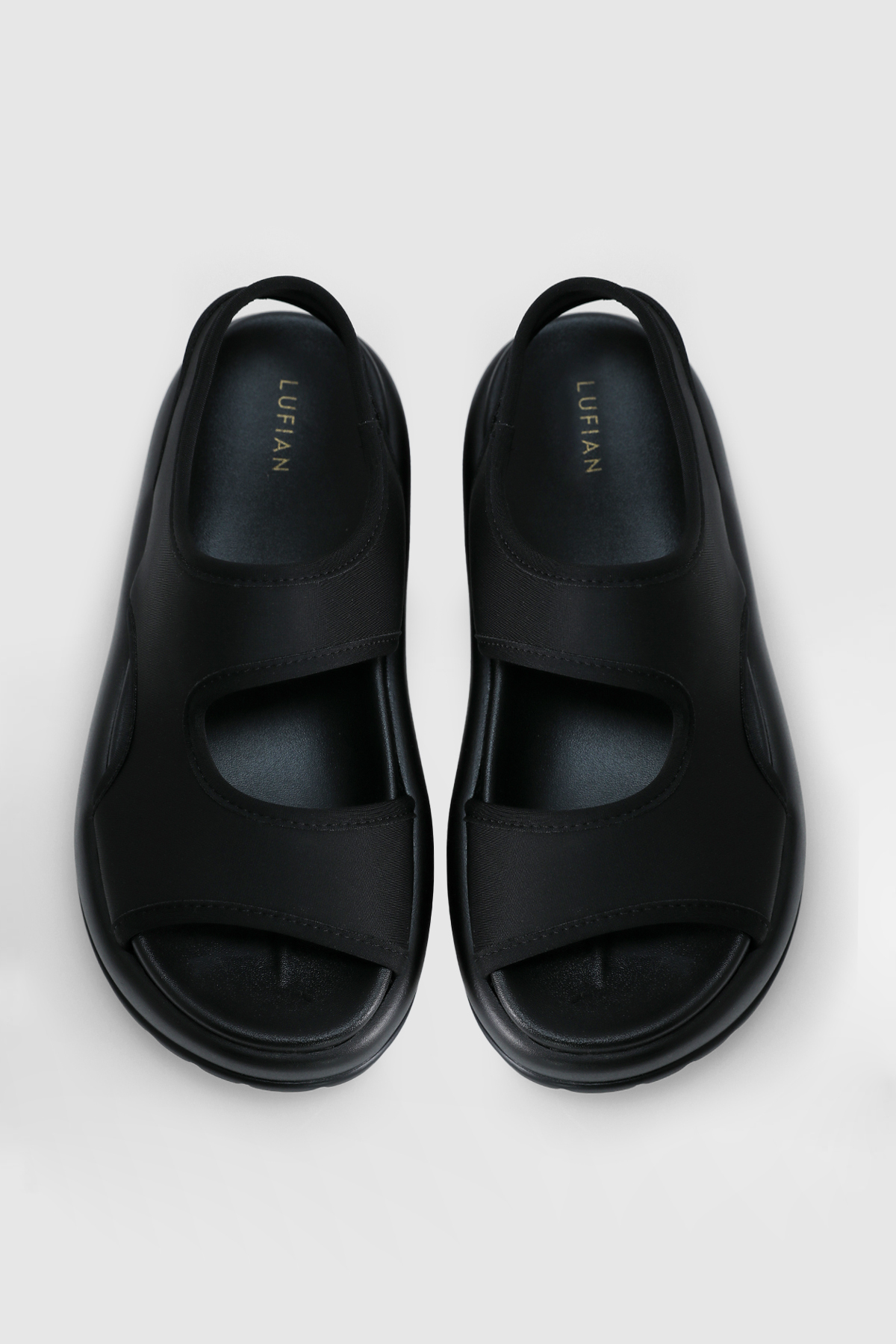 Lufian Trend Aurora New Kadın Günlük Sandalet Full Black görsel 2