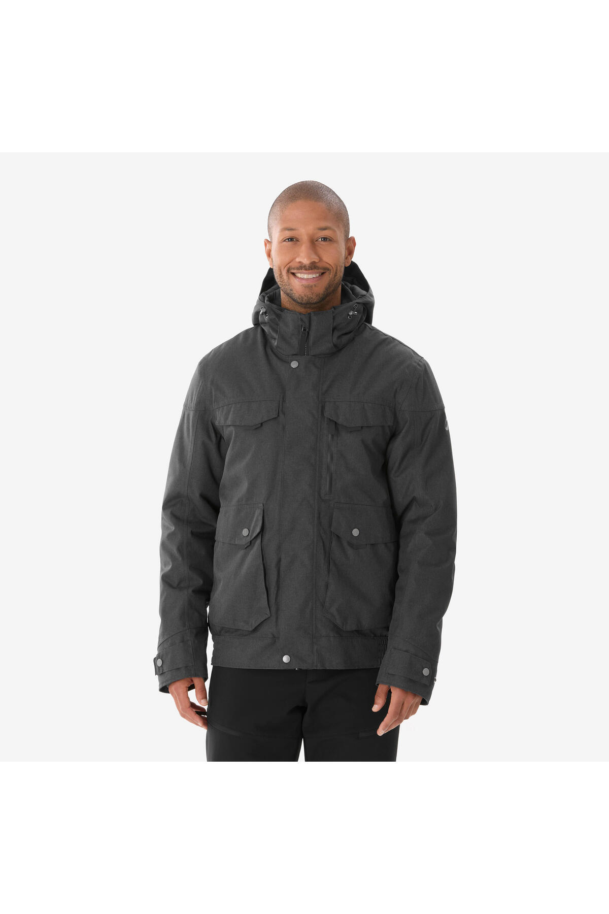 Decathlon Quechua Erkek Su Geçirmez Outdoor Kar Montu/Kışlık Mont - Gri - NH500 -10 °C — مشکی 329759