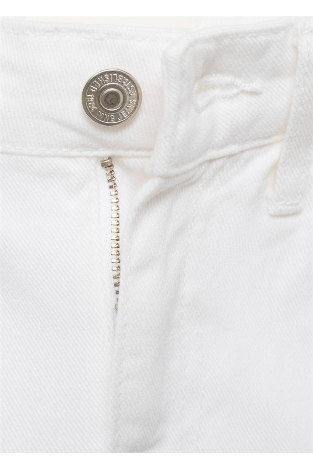 MANGO Woman Matilda düz kesim orta bel jean pantolon görsel 5