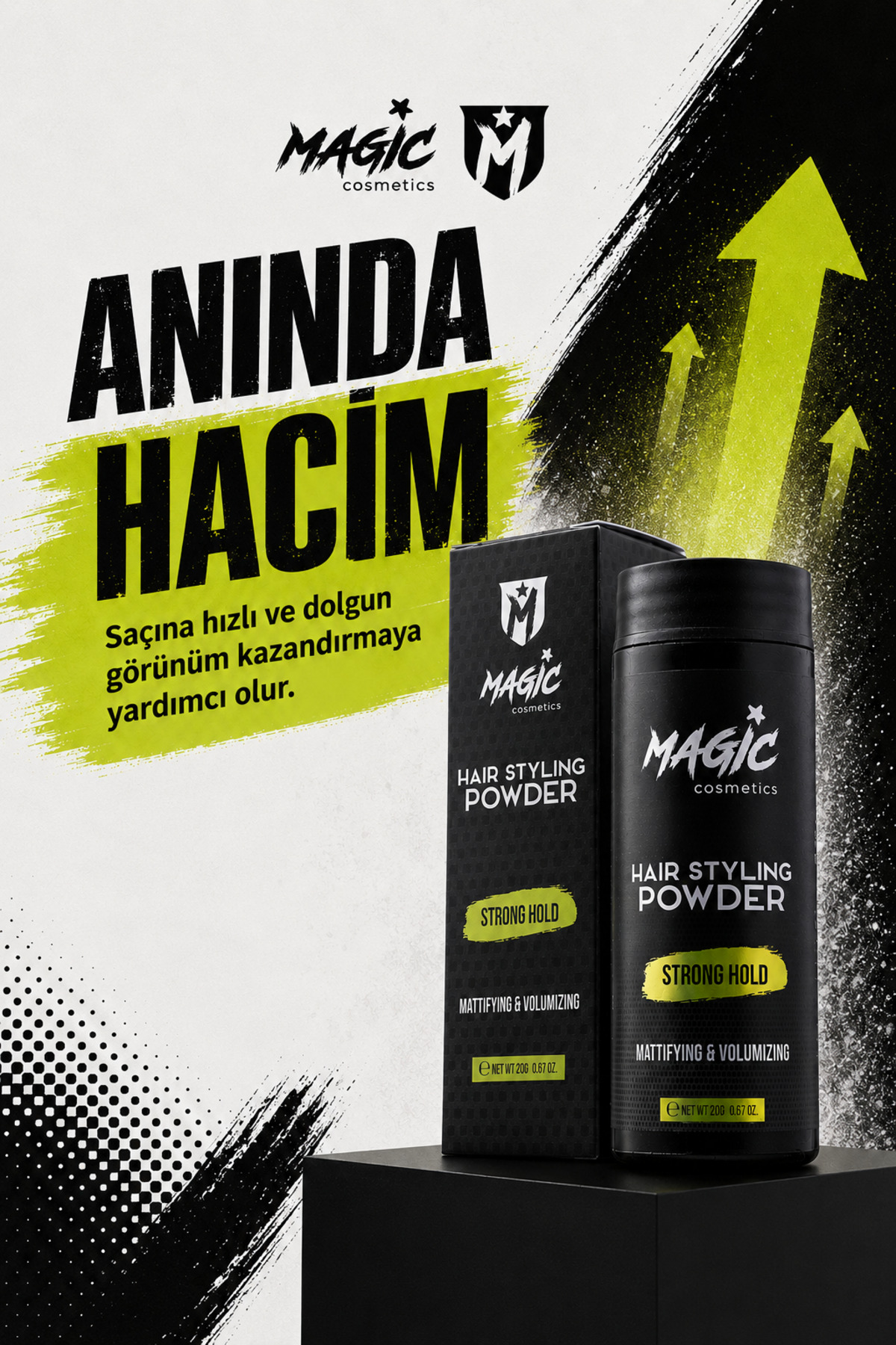 Şekillendirici Saç Pudrası Toz Wax 20g | Güçlü Tutuş Hacim Veren Matlaştırıcı Pudra Wax Powder Wax — Magic Powder — تصویر 5 از 8