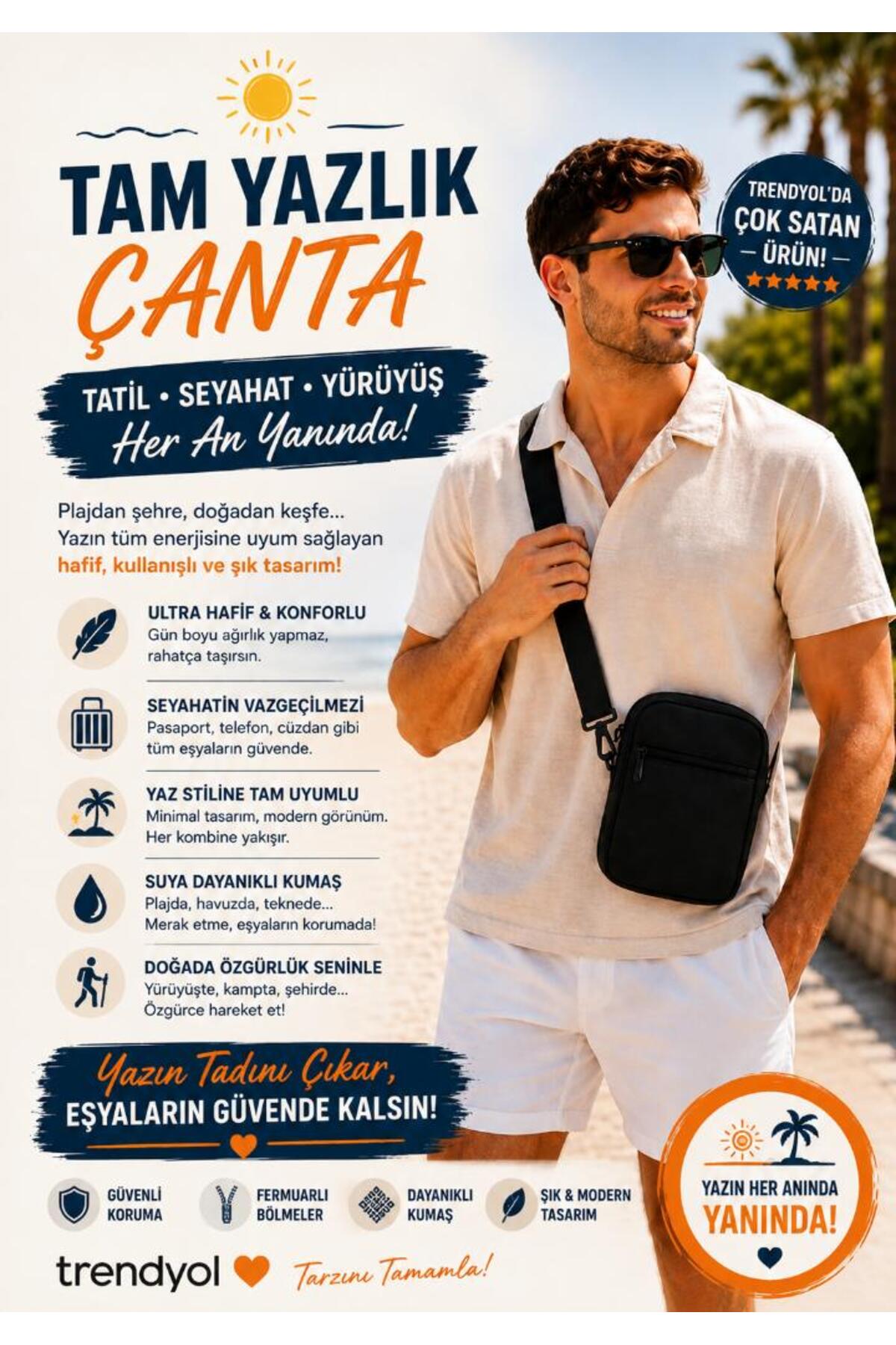 Sofia Unisex Kadın Erkek Günlük Üniversite Hediye Fermuarlı Omuz El ve Bel Askılı Çanta