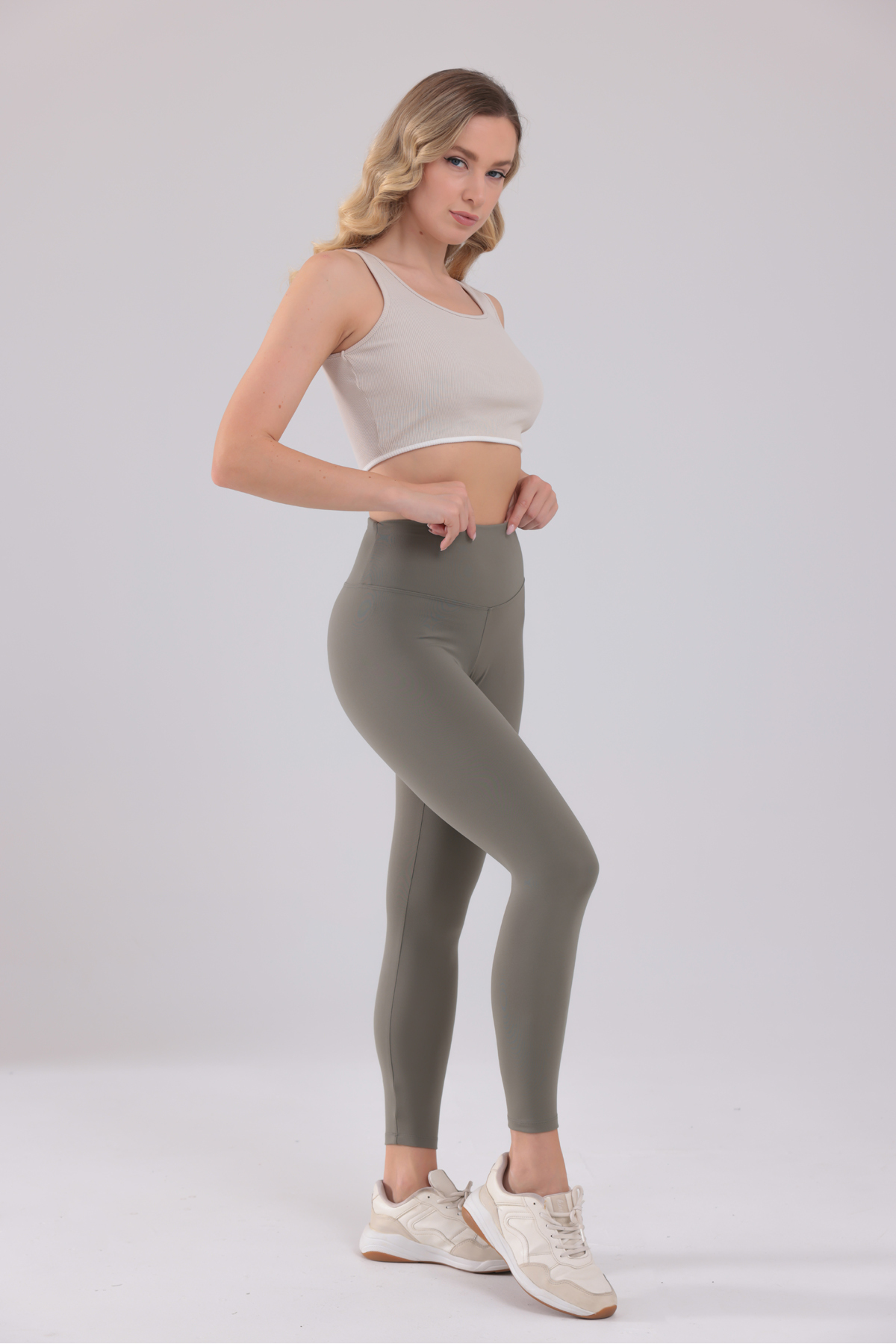 Bled Premium, 4 Mevsim ,yüksek Bel Toparlayıcı Yoga-günlük-spor Ultra Soft Ve Esnek Kadın Tayt görsel 5