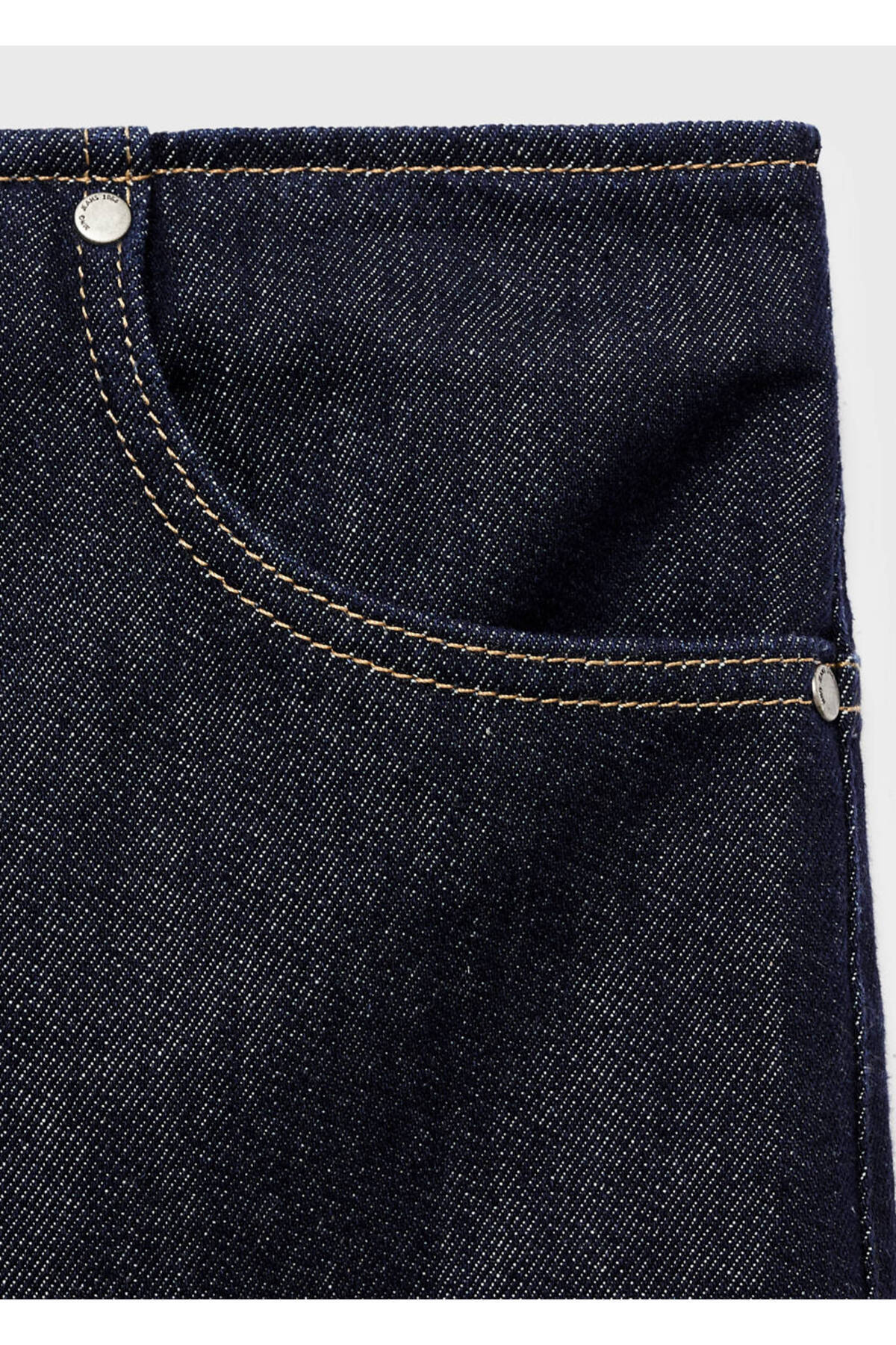 MANGO Woman Midi boy denim etek görsel 7