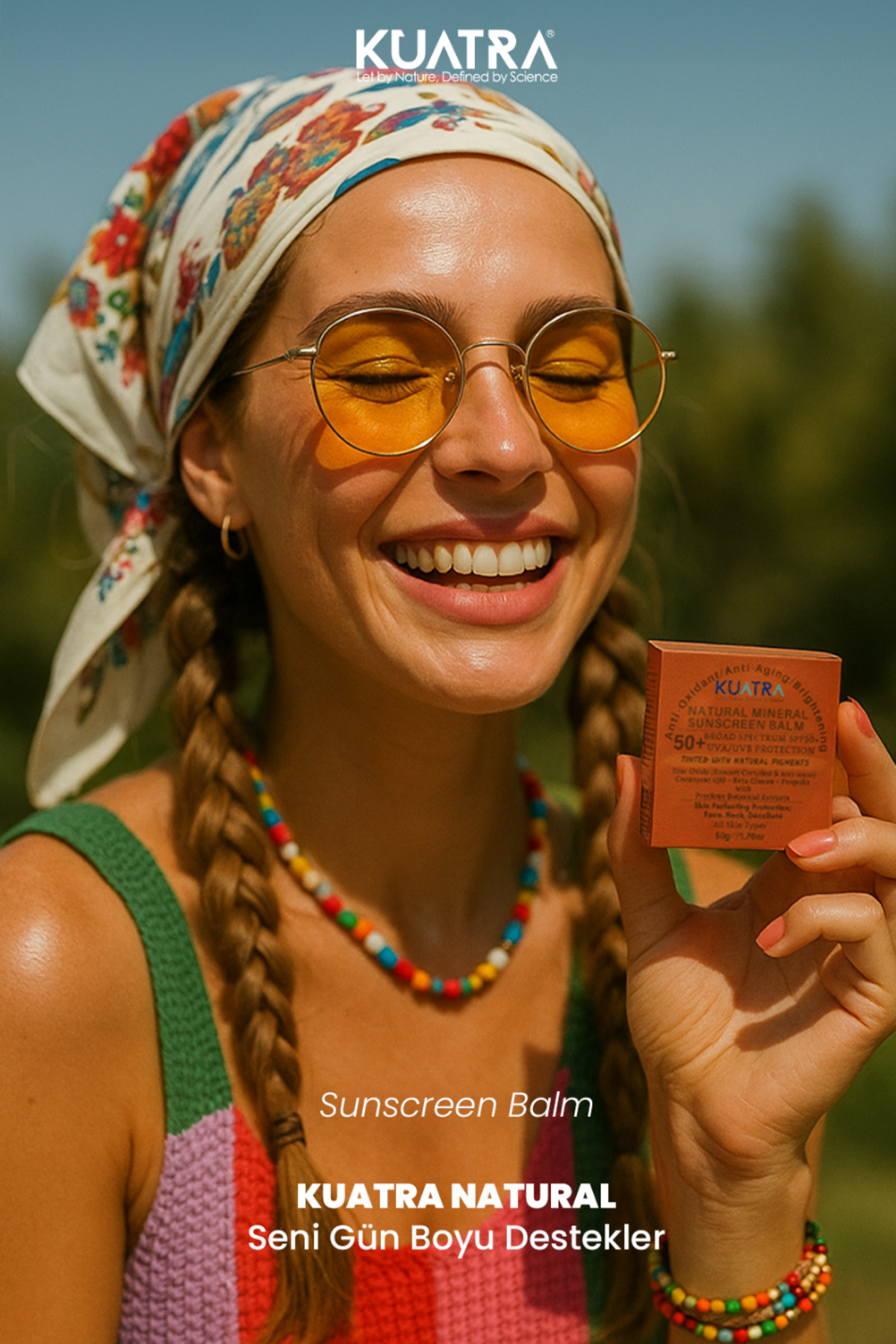 Spf 50+ Mineral-Renkli Doğal Güneş Koruyucu Antiaging- Leke Karşıtı - nane ve lavanta uçucu yağı ile — 2 — تصویر 4 از 9