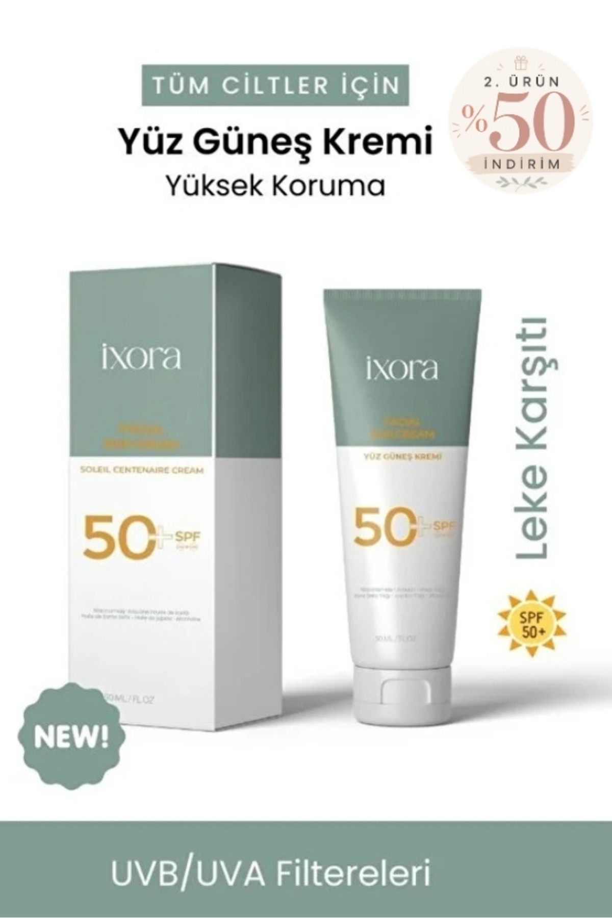 ixora glutathione cream 50 Spf Blemish Face Sunscreen - Anti 50 ml Size:60 Vegetable Caps Maximize Your Skin Brightening flawless skin drink