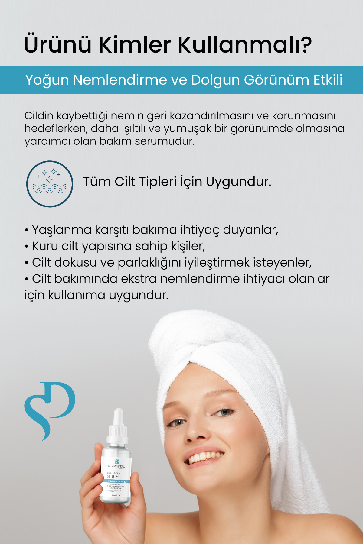 Yoğun Nemlendirme ve Dolgun Görünüm Etkili, Yenileyici Hyalüronik Asit Cilt Serumu 30ml — SR0004 — تصویر 5 از 6