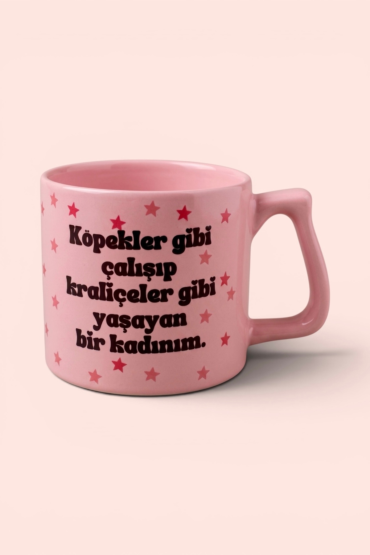 I'm a Woman Who Works Like Dogs and Lives Like Queens Pink Mug