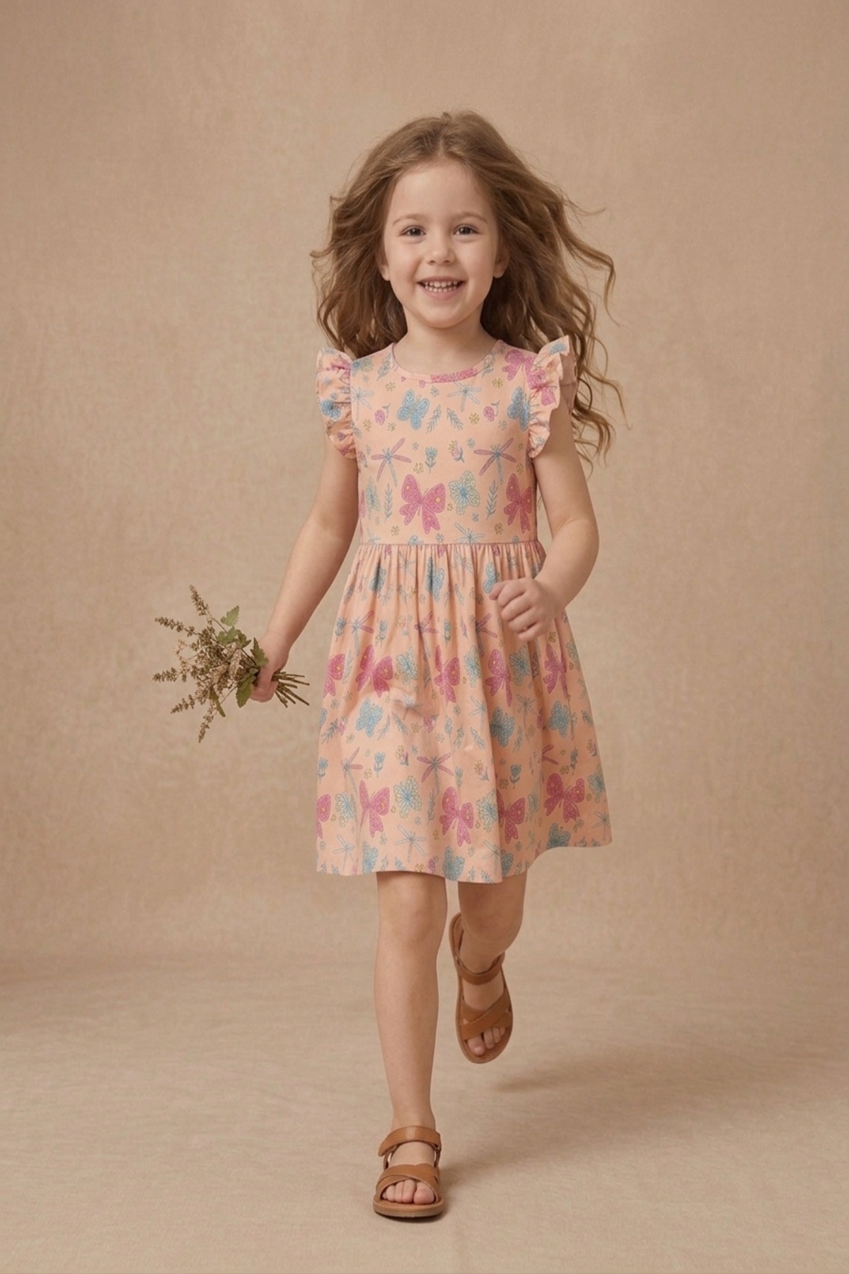 aden kids kız çocuk yazlık elbise