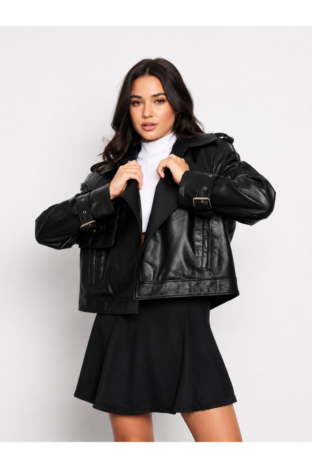 The Leather Craft Hakiki Kadın Deri Ceket görsel 4