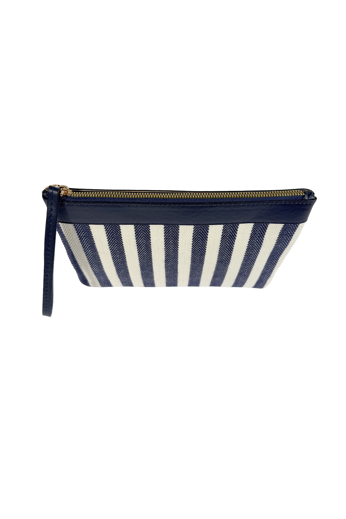 Sofia Kanvas Çizgili Kadın Portföy & Clutch El Çantası Lacivert