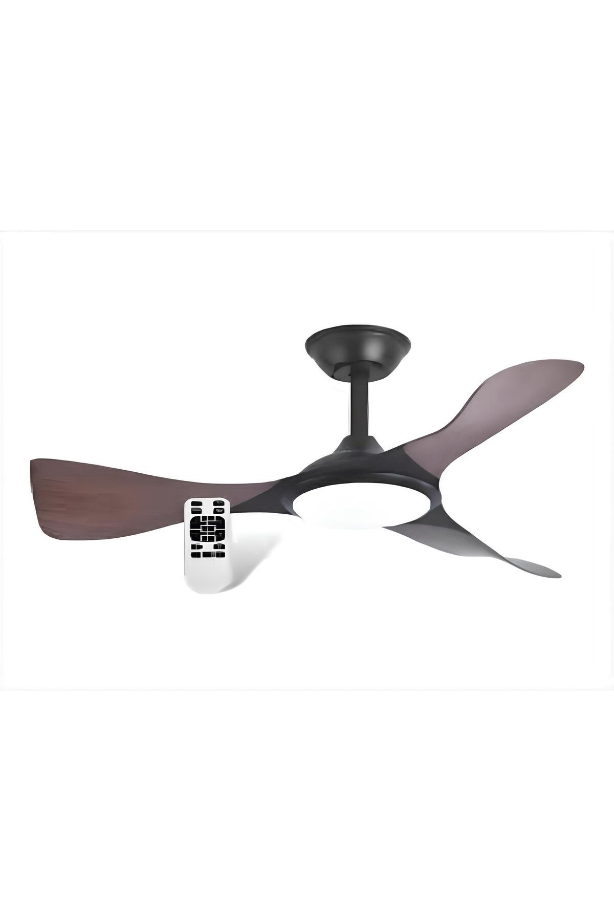 CEILING FAN 3 COLOR LIGHT SILENT BERN WOOD MODEL CT-3002