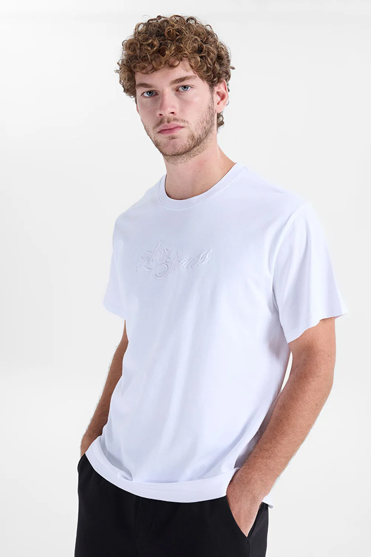تی‌شرت مردانه سفید طرح‌دار A2082-0416 لیوایز تی شرت Levi's