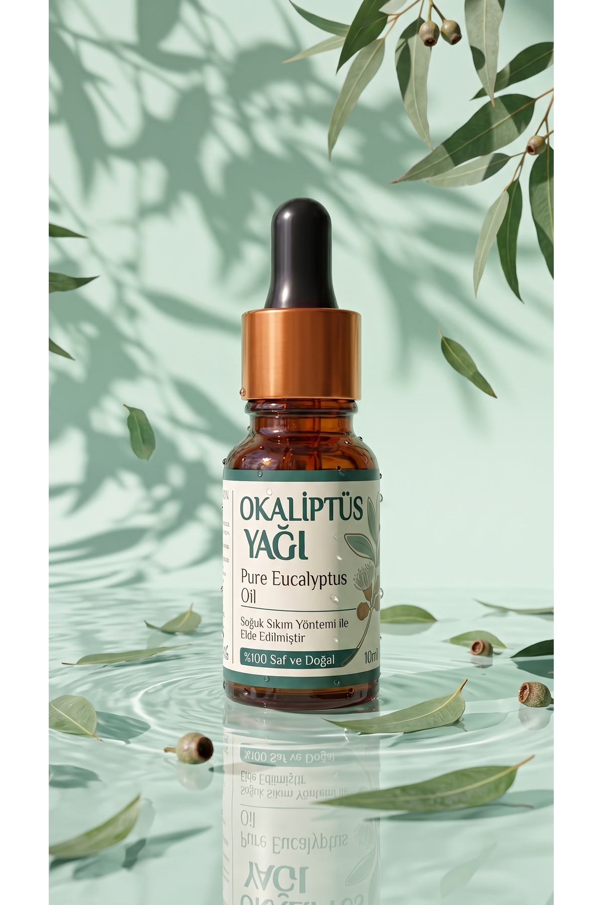 Okaliptus Uçucu Yağı 10 ml / %100 Saf Ve Doğal / Eucalyptus Oil — A1-Okaliptus-yag-10 — تصویر 2 از 8