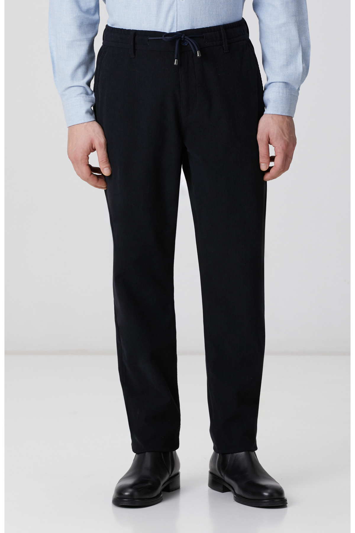 Resim Network Lacivert Kadife Fitilli Jogger Pantolon 
