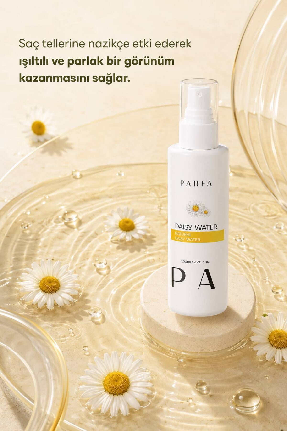 Papatya Suyu %100 Doğal ve Saf Saç Toniği 100 ml — parfa03 — تصویر 4 از 7