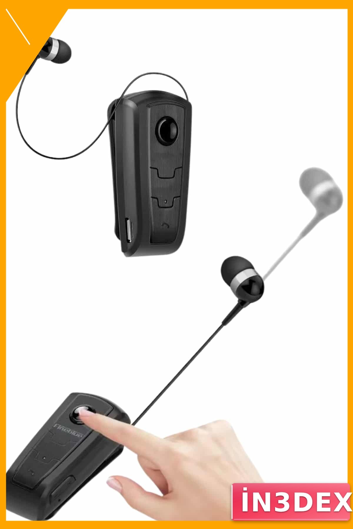 Kablosuz Bluetooth Makaralı Kulakiçi Kulaklık Gürültü Engelleme