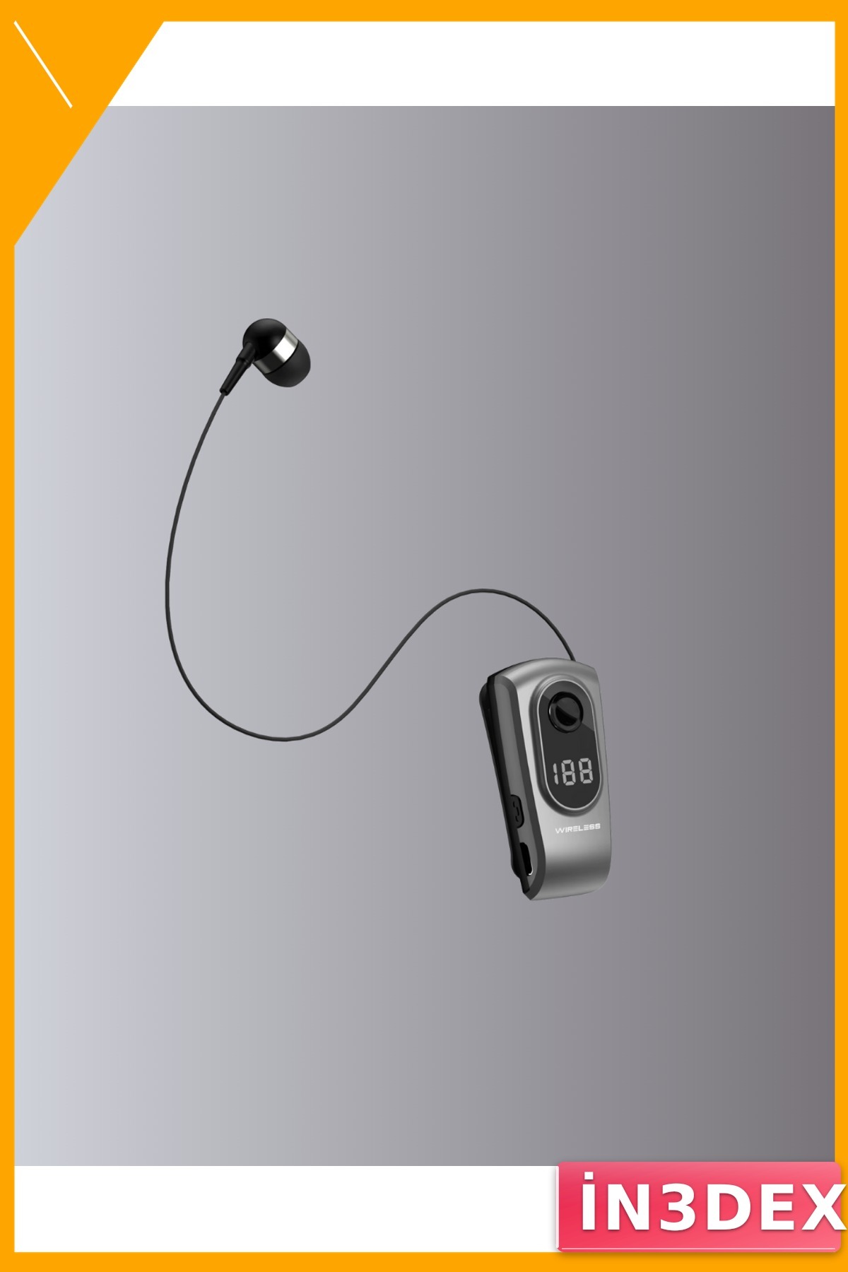 Bluetooth 5.2 Kulak İçi Kulaklık 25 Saat Dijital Ekran Titreşimli