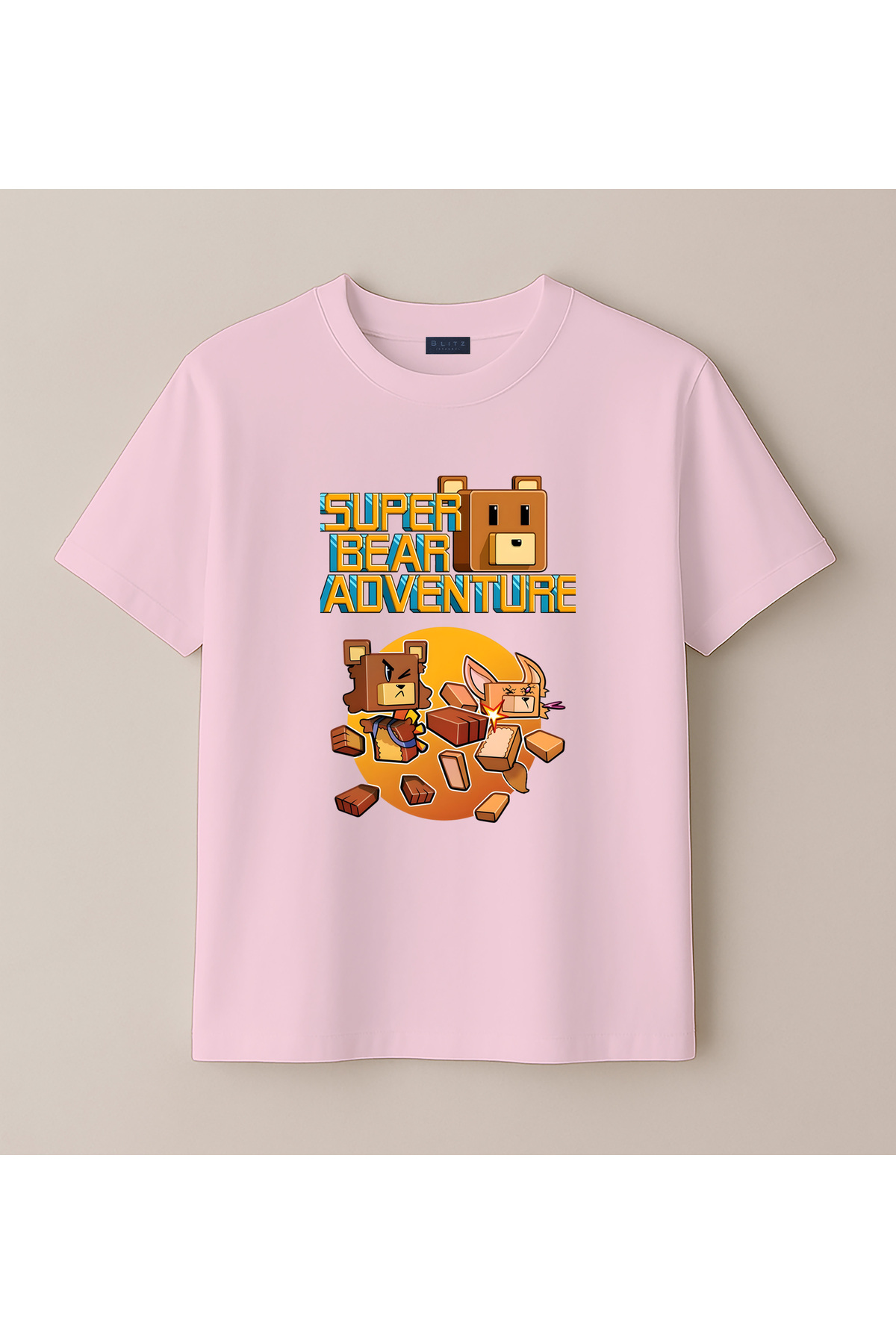 Super Bear Adventure Children's Printed T-Shirt (4-13 Years) - Kids T-Shirt