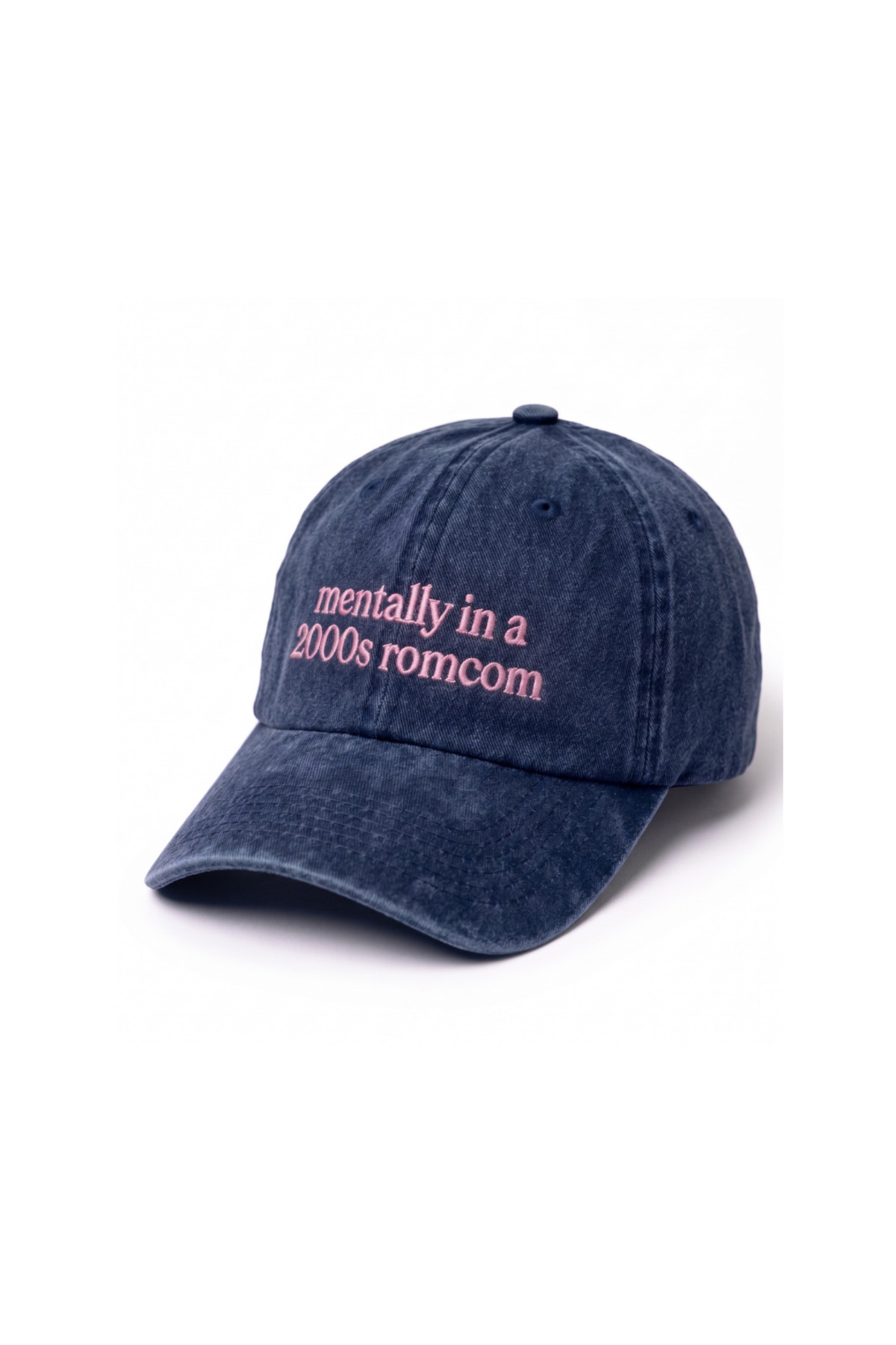 Tresore ''Mentally in a 2000s romcom'' Nakışlı Yıkamalı Şapka / ''Mentally in a 2000s romcom'' İşlemeli Washed Baseball Cap görsel 2