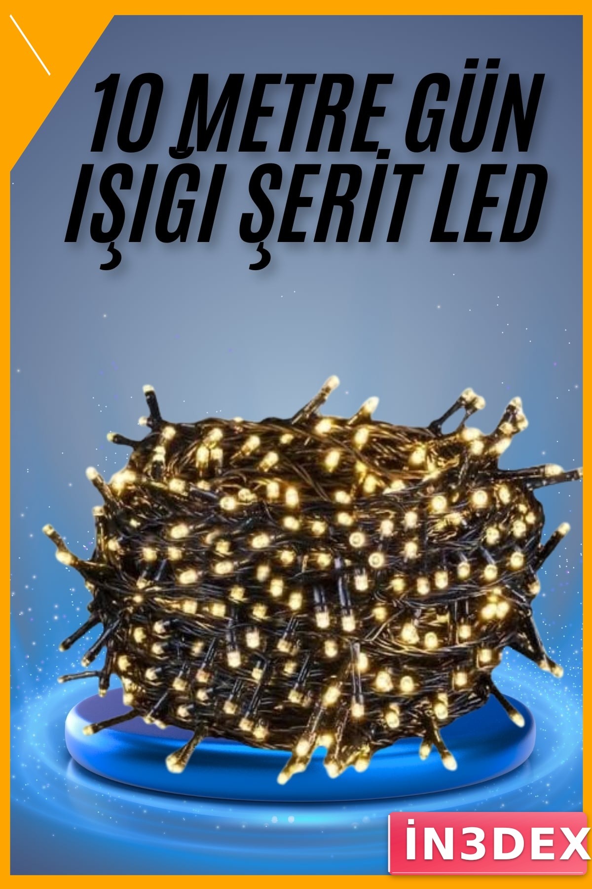 10 Metre Gün Işığı LED Işık Ağaç Süsleme Ampüllü Dekoratif Aydınlatma