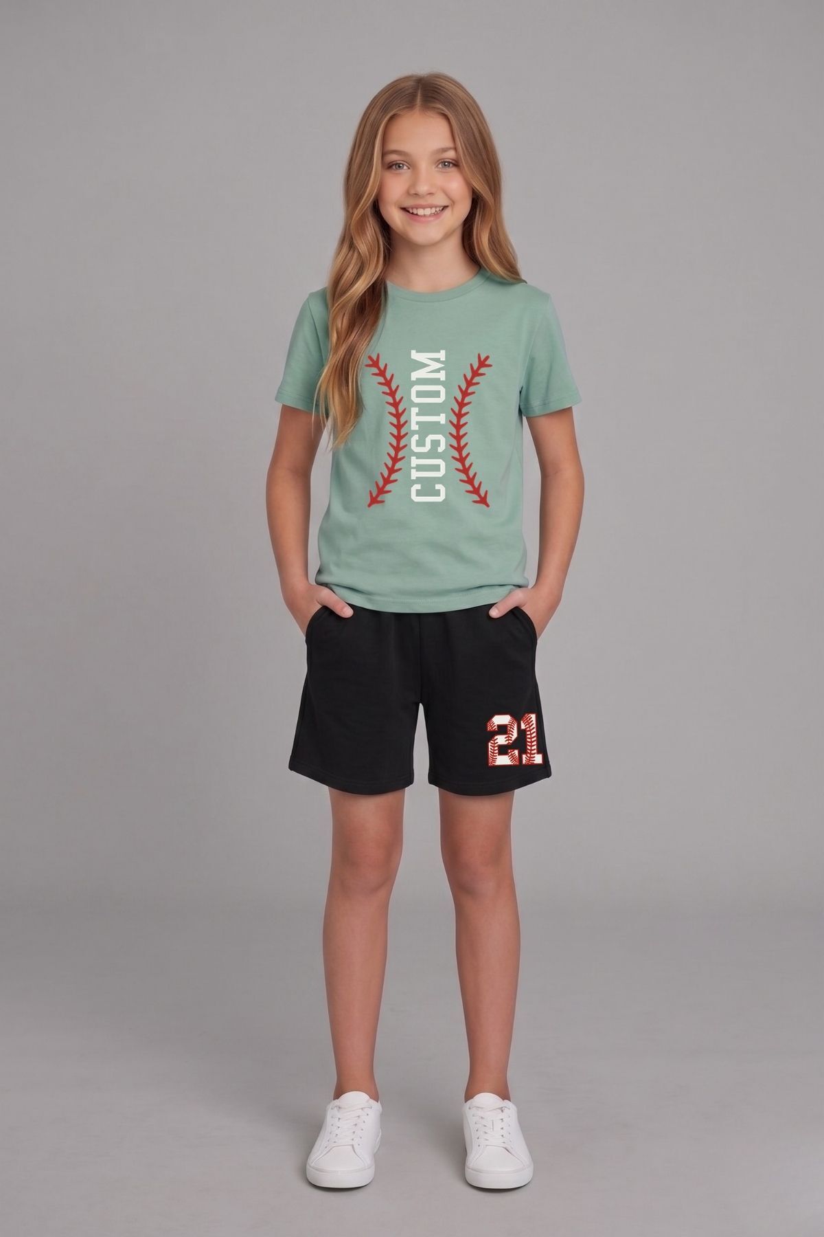 BuseKids Girls Multicolor Printed T-Shirt & Shorts Bottom-Top Set