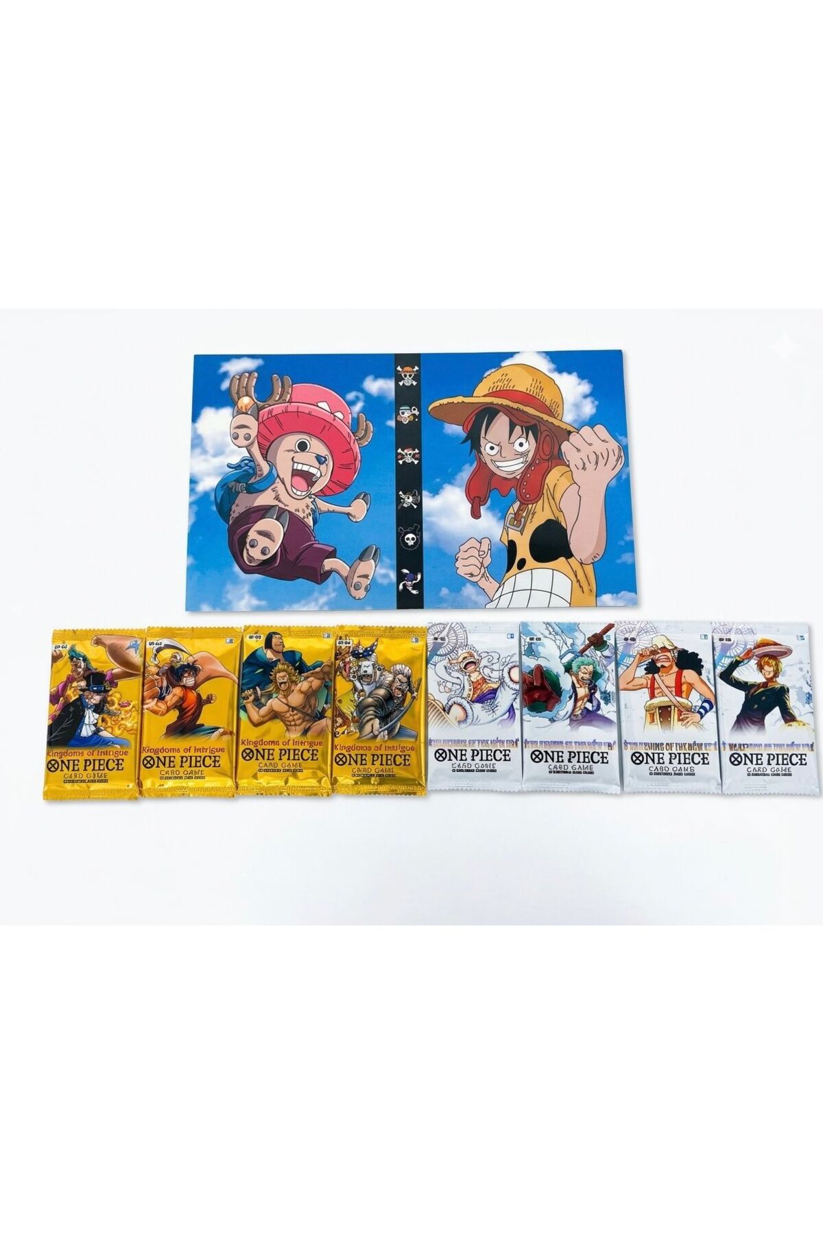 CANTEX TECH One Piece Card Game Booster 4 WHİTE+4 YELLOW Pack 4