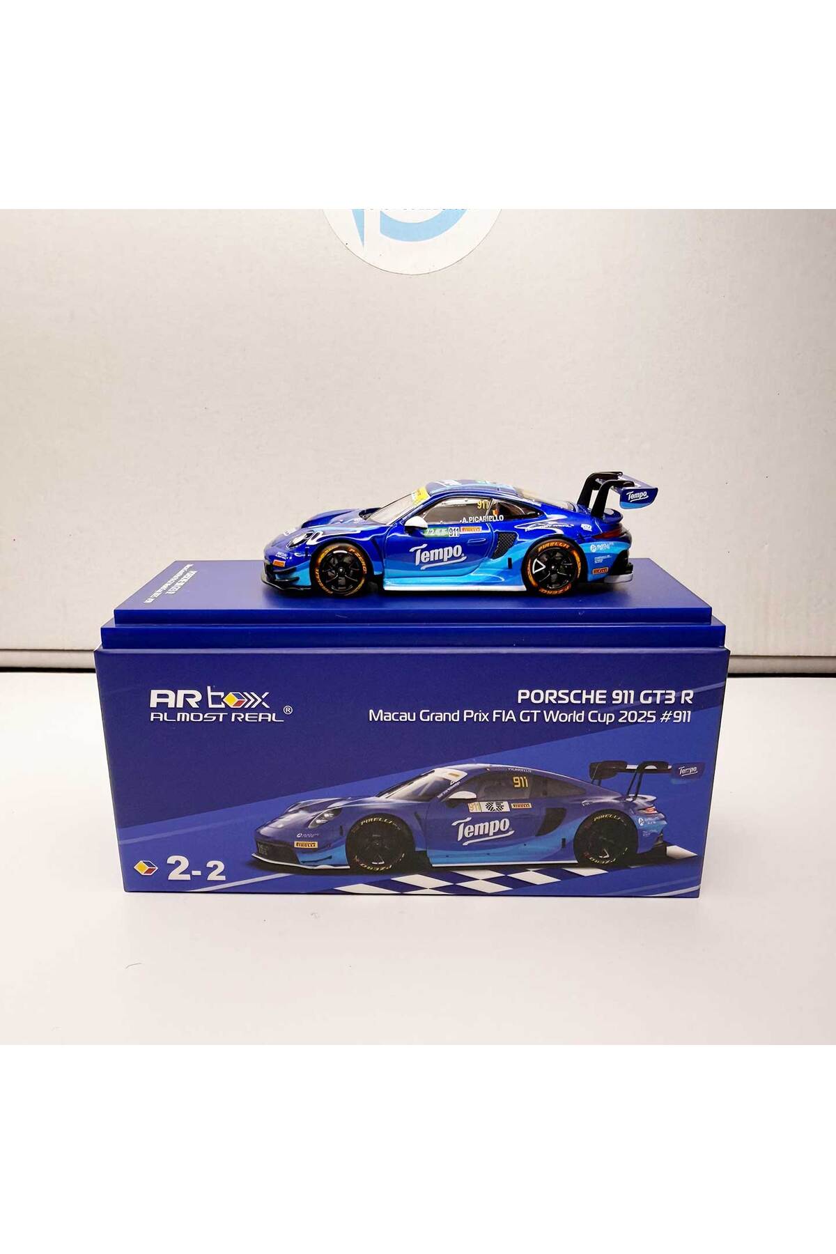 HOT WHEELS AR Box Porsche 911 GT3 R Macau GP FIA GT World Cup 2025