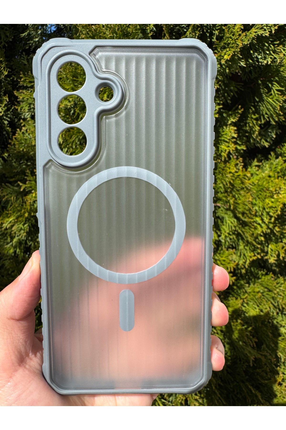 Samsung Galaxy A17 Uyumlu Magsafe Kılıf Kamera Korumalı Antishock Darbelere Dayanklı Tank Arka Kapak