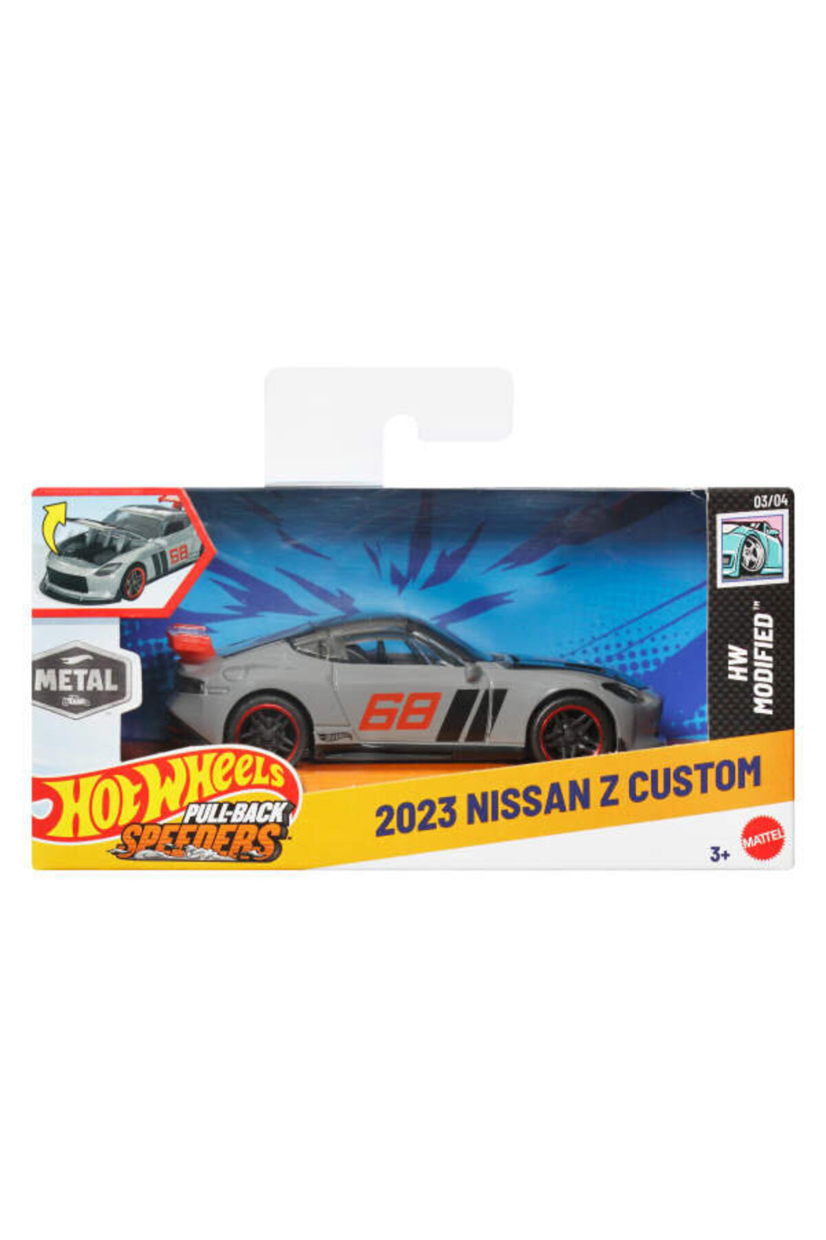 HOT WHEELS Pull-Back Speeders 1:43 Arabalar 2023 Nissan Z Custom