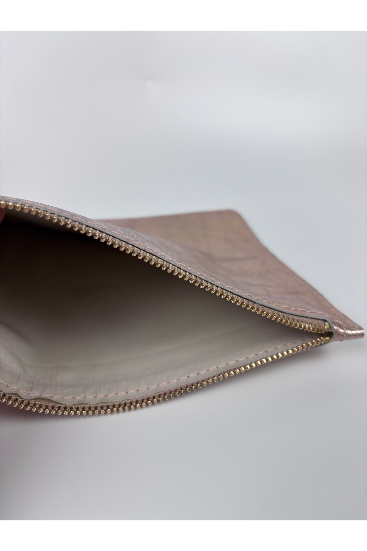 TROYDER Hakiki Deri Clutch/Portföy Çanta Parlak görsel 3