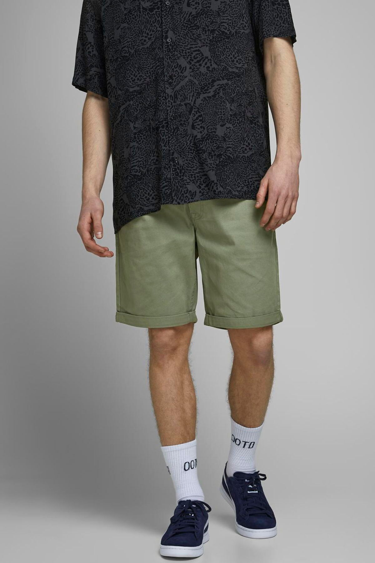 شلوار جین مردانه سایز معمولی - ریک جک اند جونز شلوارک برمودا Jack & Jones