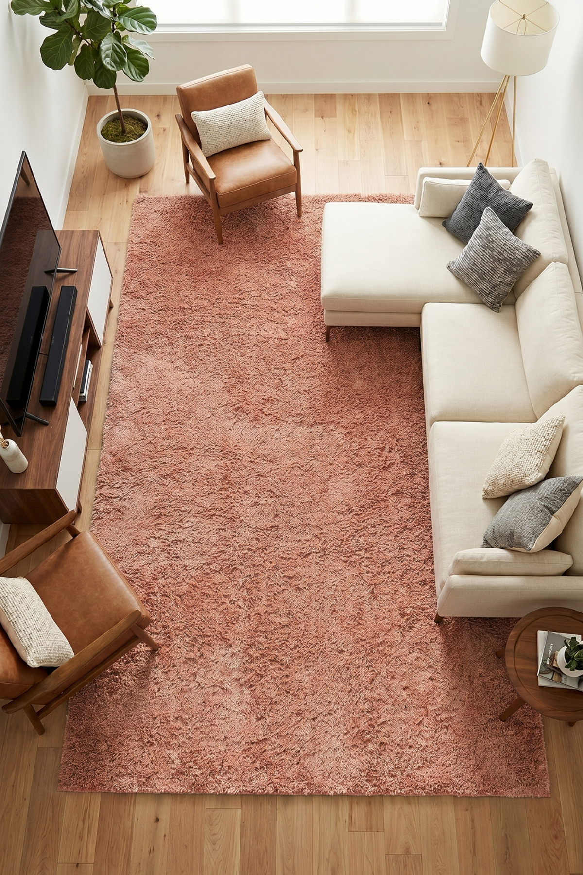 Mabel Pink Soft Inlay Carpet | 6 Color Options • Non-Slip Base • Washable