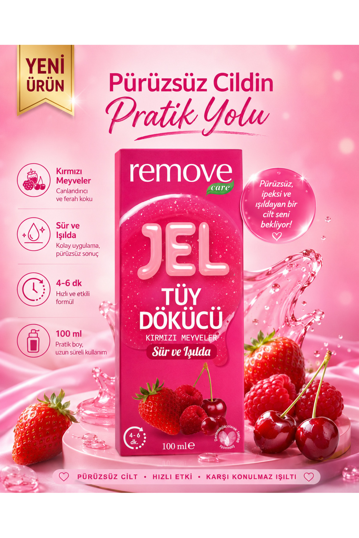 Jel Tüy Dökücü Women Kırmızı Meyveler 100 ml — تصویر 3 از 3